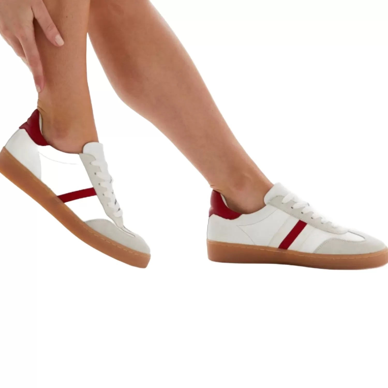 Alfie & Evie Sneakers*Aloha Sneaker - Cream/Red - AE20