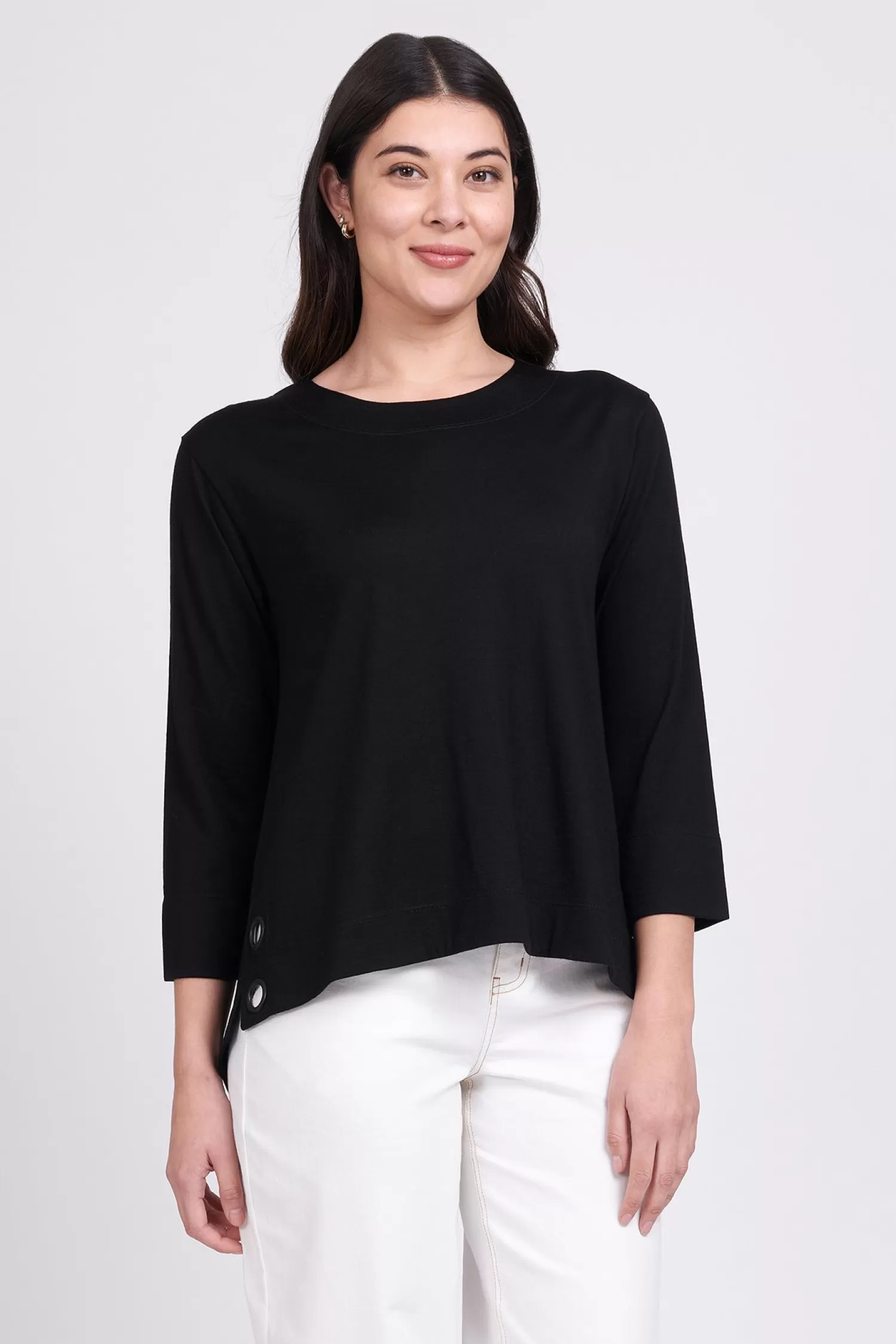 Foil Shirts & Tops*An Eye For Detail Top - Black - F54