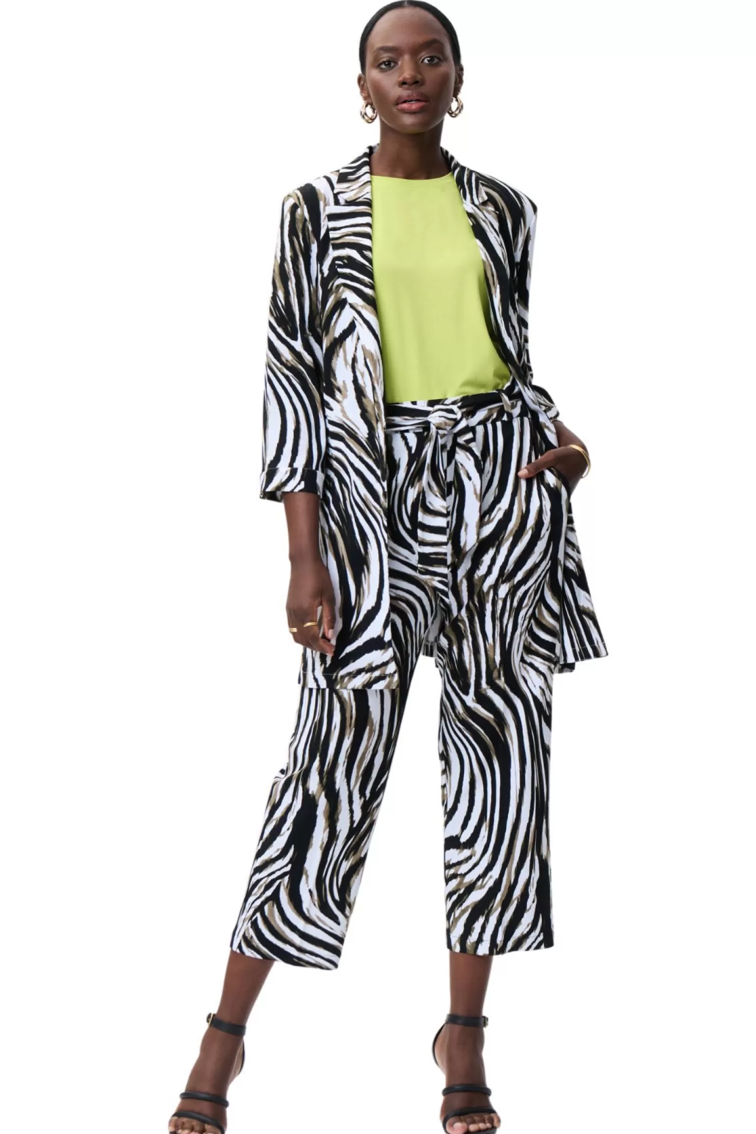 Joseph Ribkoff Ladies Pants*Animal Print Wide Leg Pant - JR16