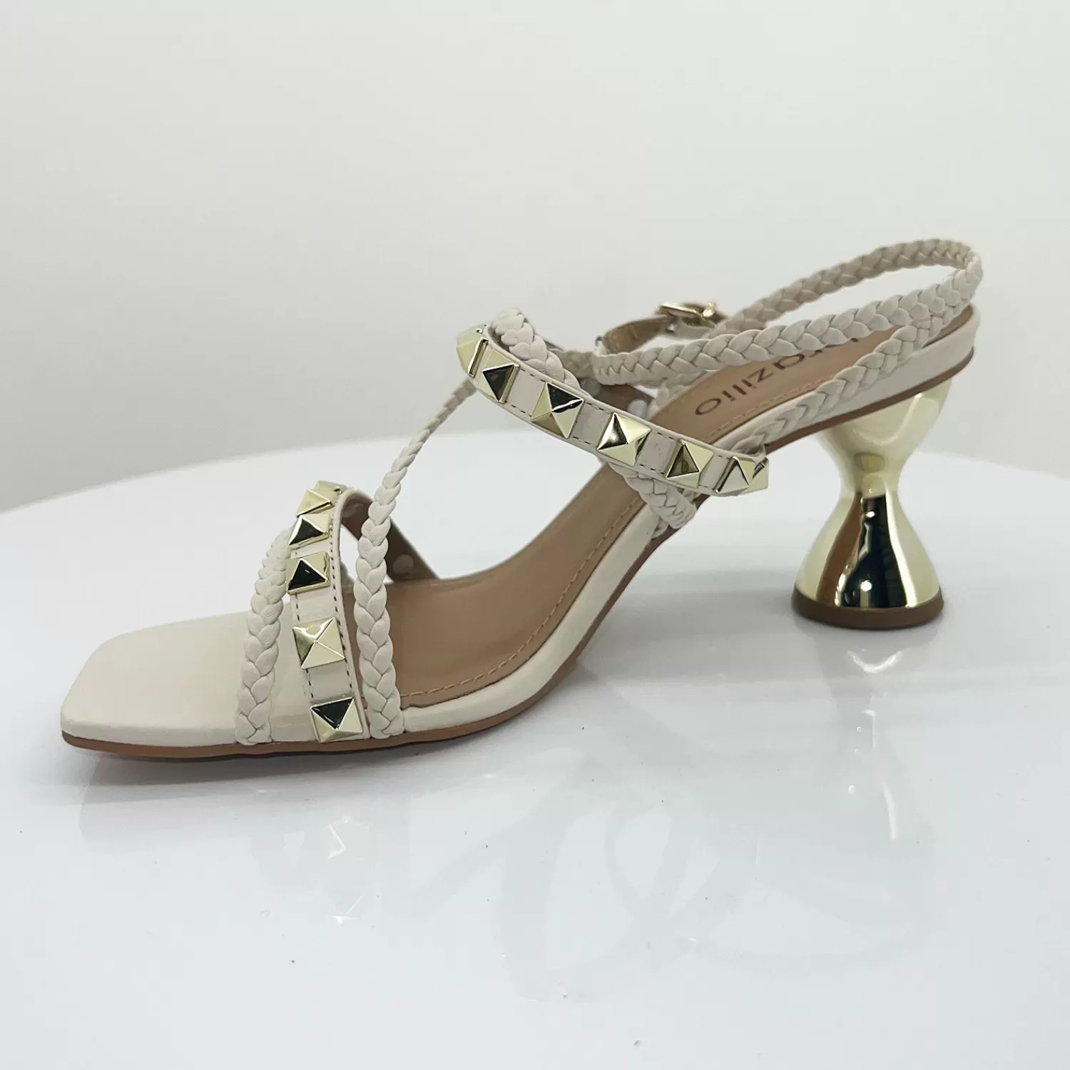 Brazilio Wedding Shoes*Ankle Strap Hourglass Heel - BZ3