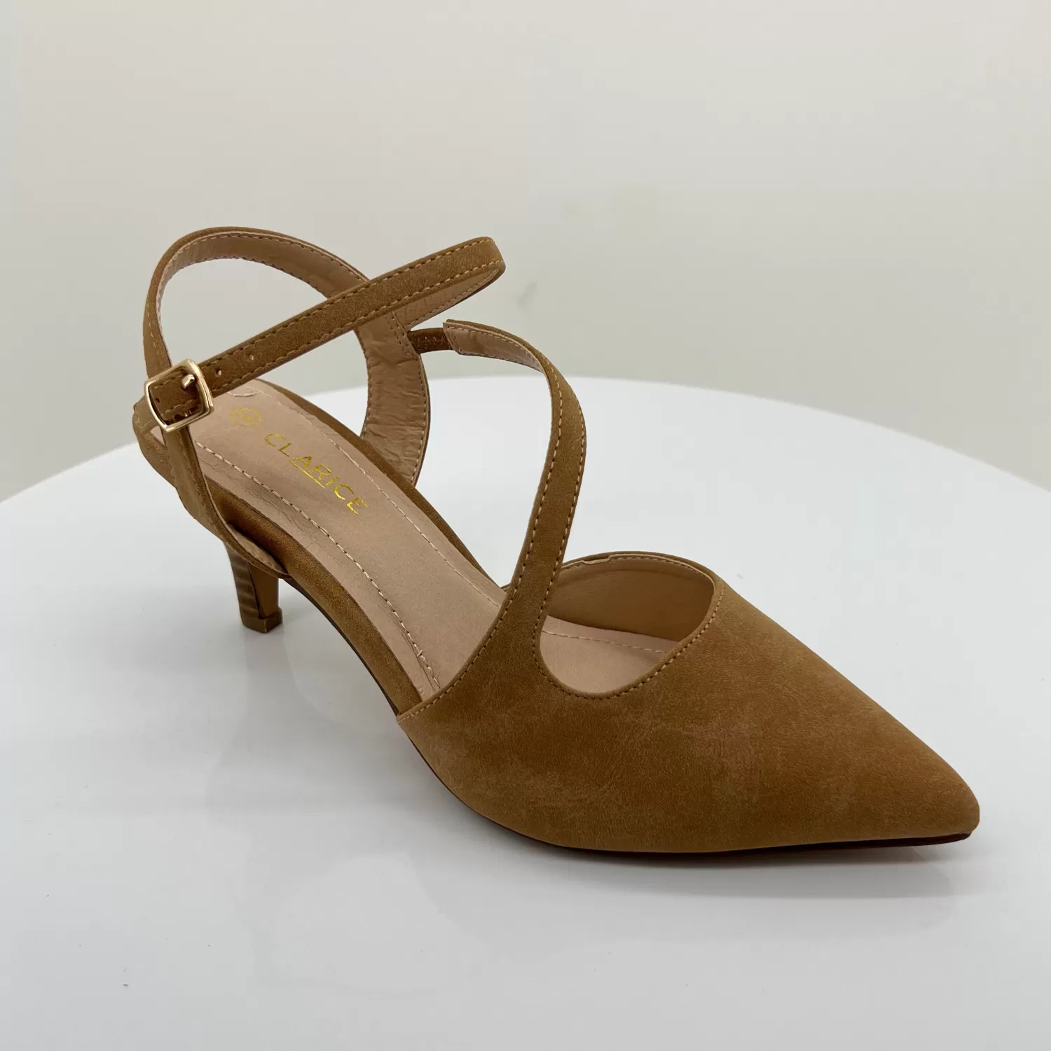 Clarice Wedding Shoes | Heels*April Pointed Heel - Camel - C2
