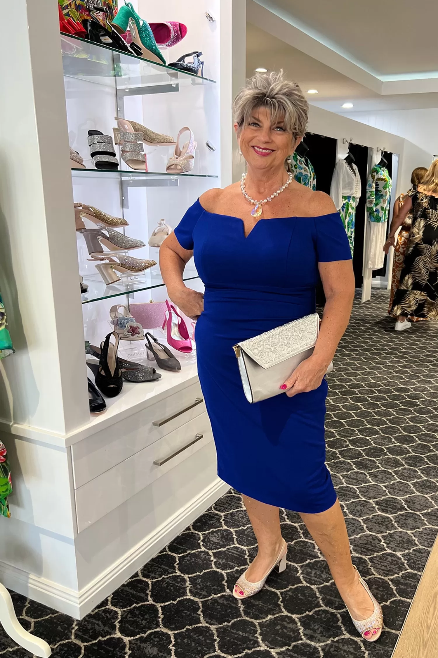 Zaliea Weddings & Events*Ariella Crepe Dress - Royal - Z8
