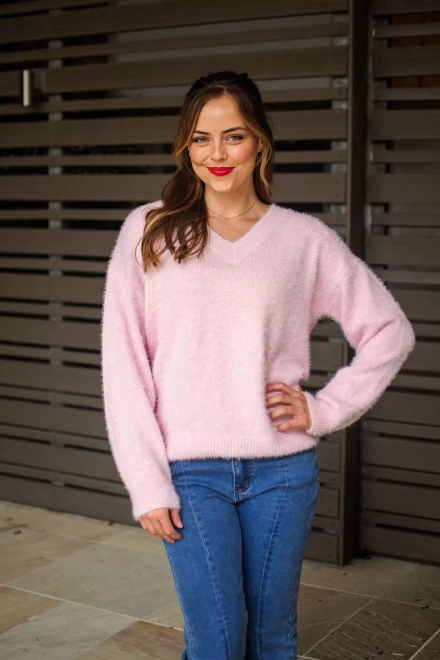 Pizazz Boutique Jumpers & Knitwear*Aurelia Jumper - Baby Pink - SO6