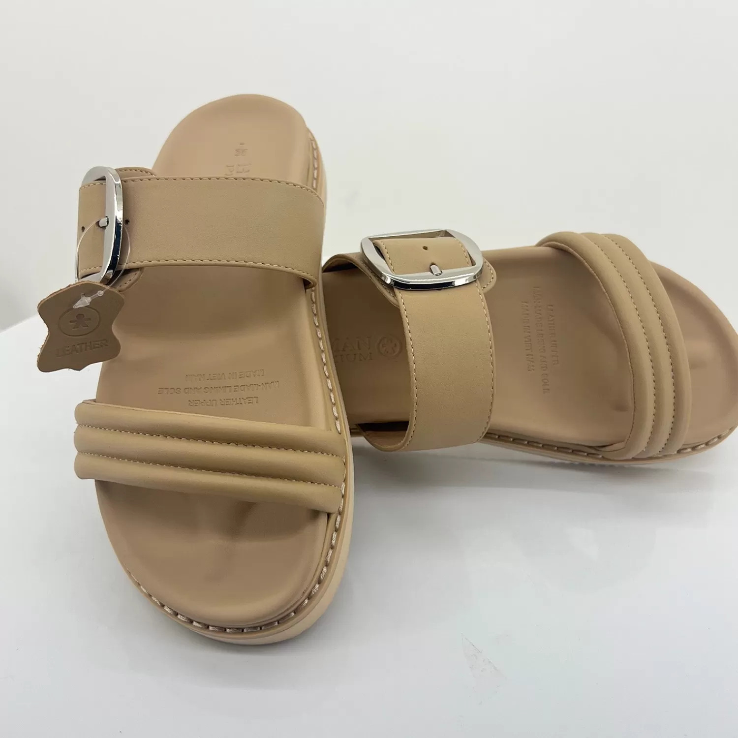 Human Sandals*Bailey Slides - Nude - HS5
