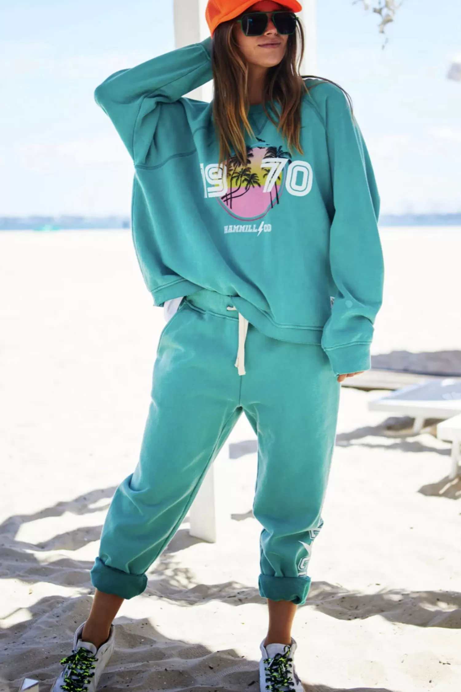 Hammill + Co Jumpers & Knitwear*Beach Sweat - Faded Jade - HC20