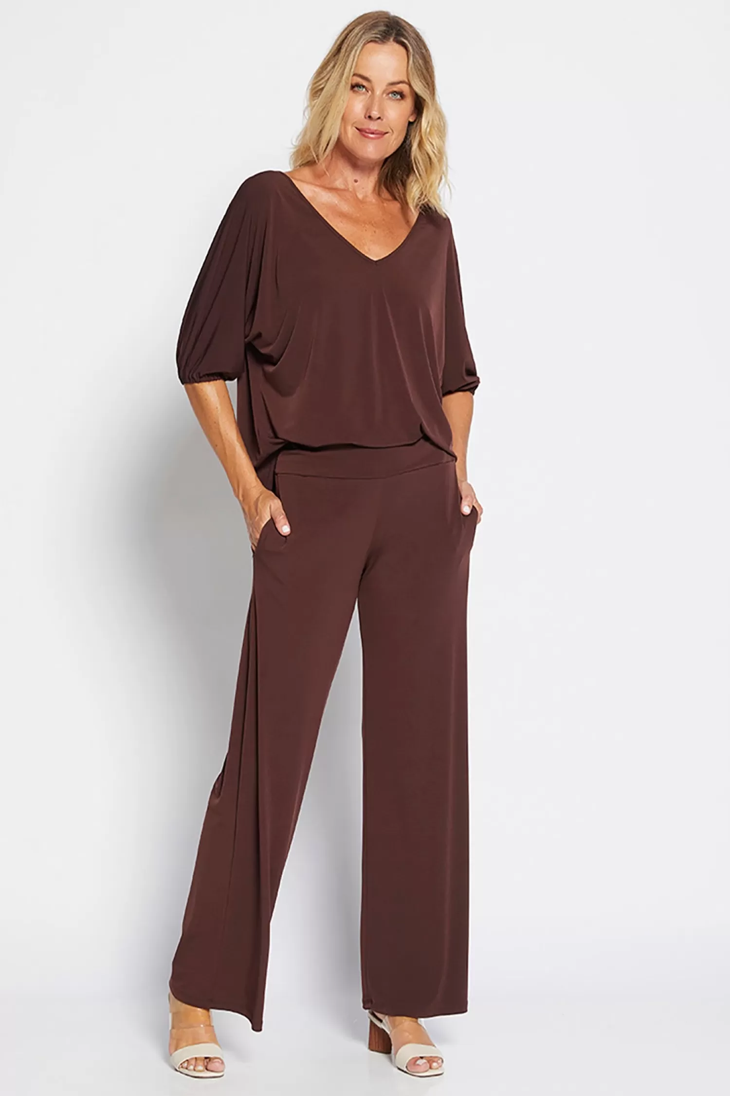 Philosophy Shirts & Tops*Blouson Top - Chocolate - PH43