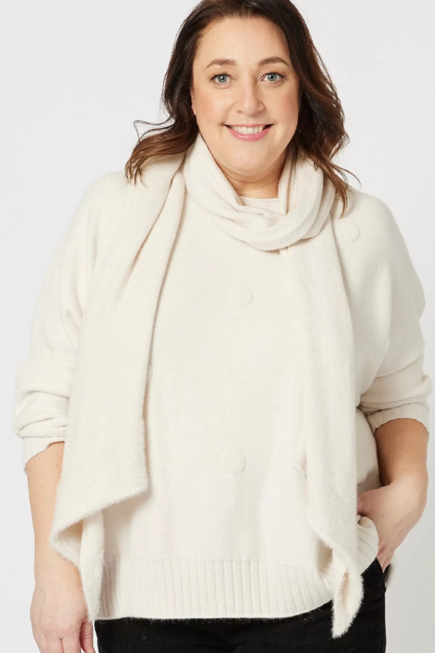 Gordon smith Jumpers & Knitwear*Brooke Spot Knit With Scarf - GS18