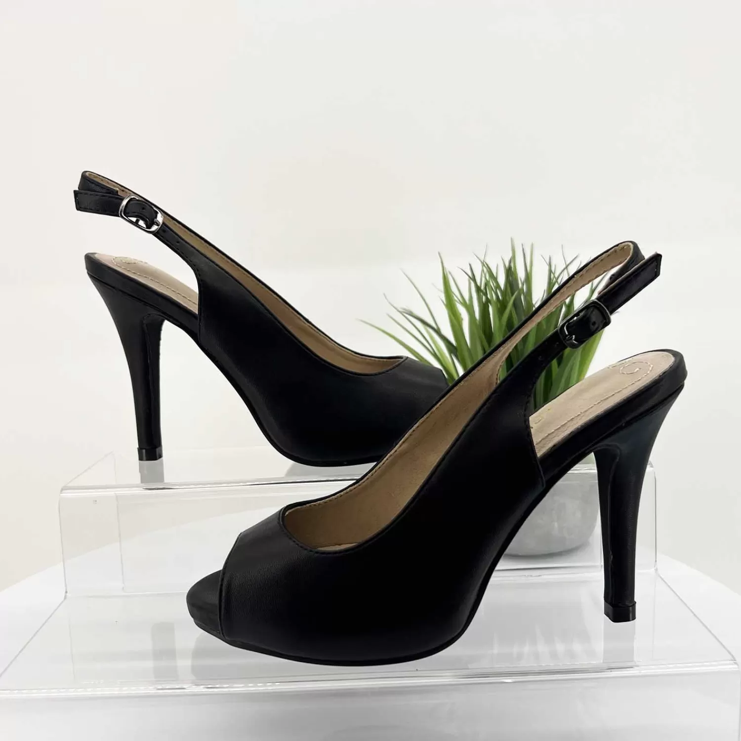 Clarice Wedding Shoes | Heels*Caelia Heel | Black | C1