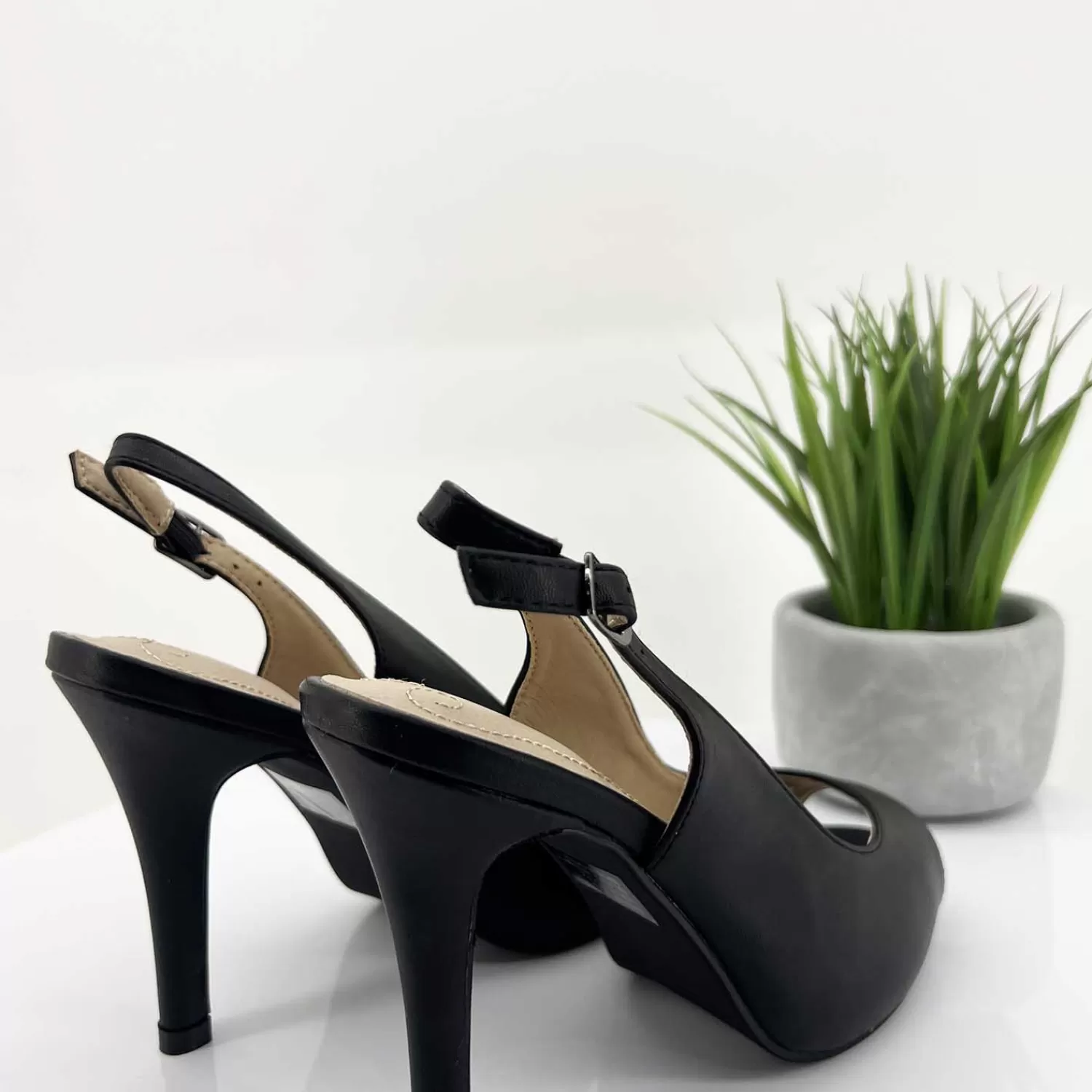 Clarice Wedding Shoes | Heels*Caelia Heel | Black | C1