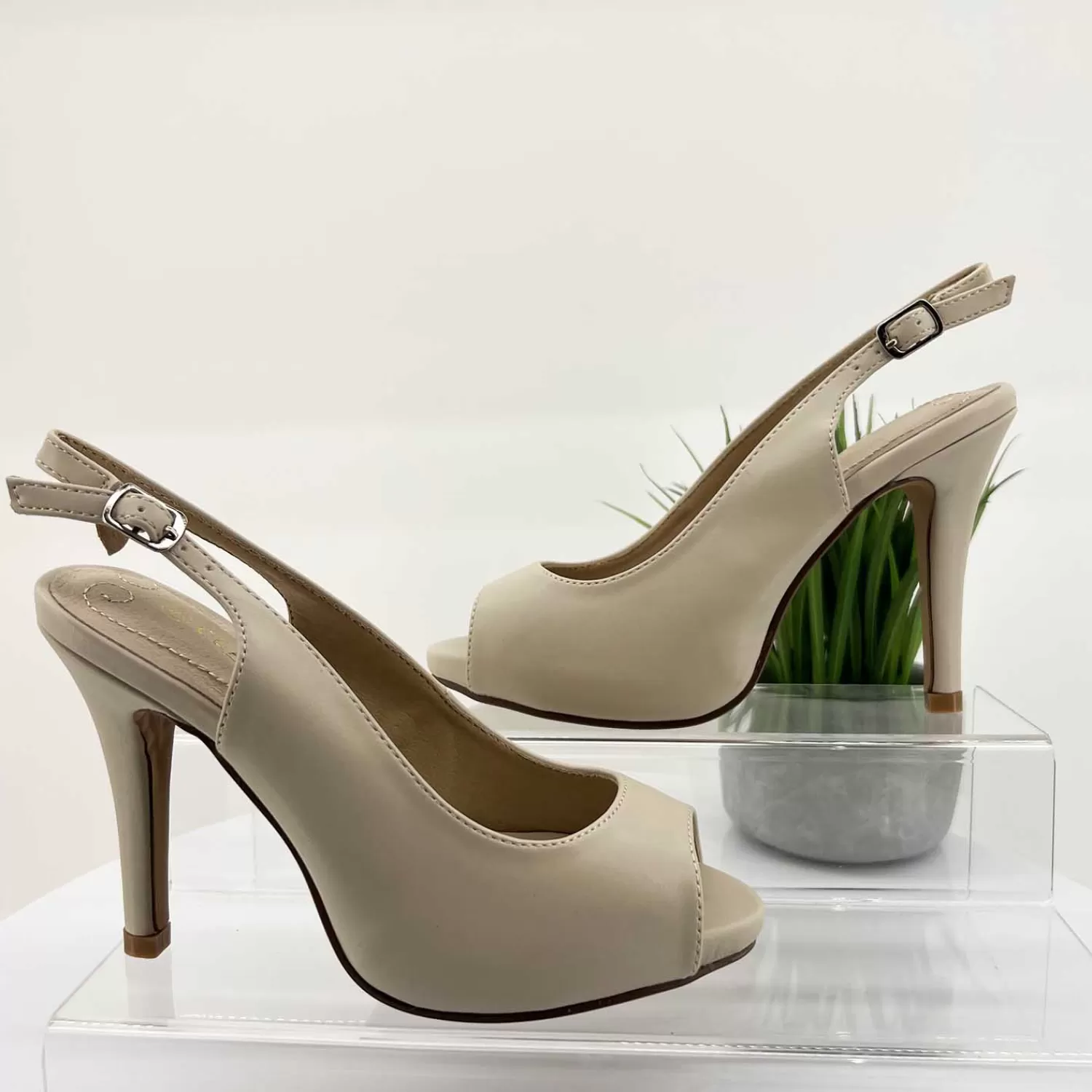 Clarice Wedding Shoes | Heels*Caelia Heel | Nude | C1