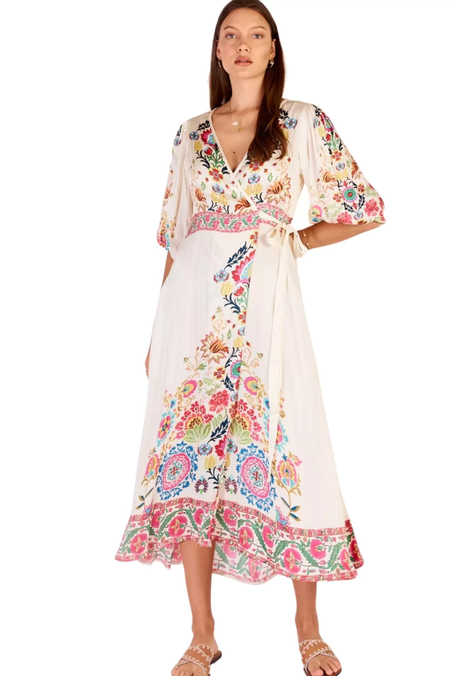 Rubyyaya Dresses*Camille Wrap Dress - Multi - RY2
