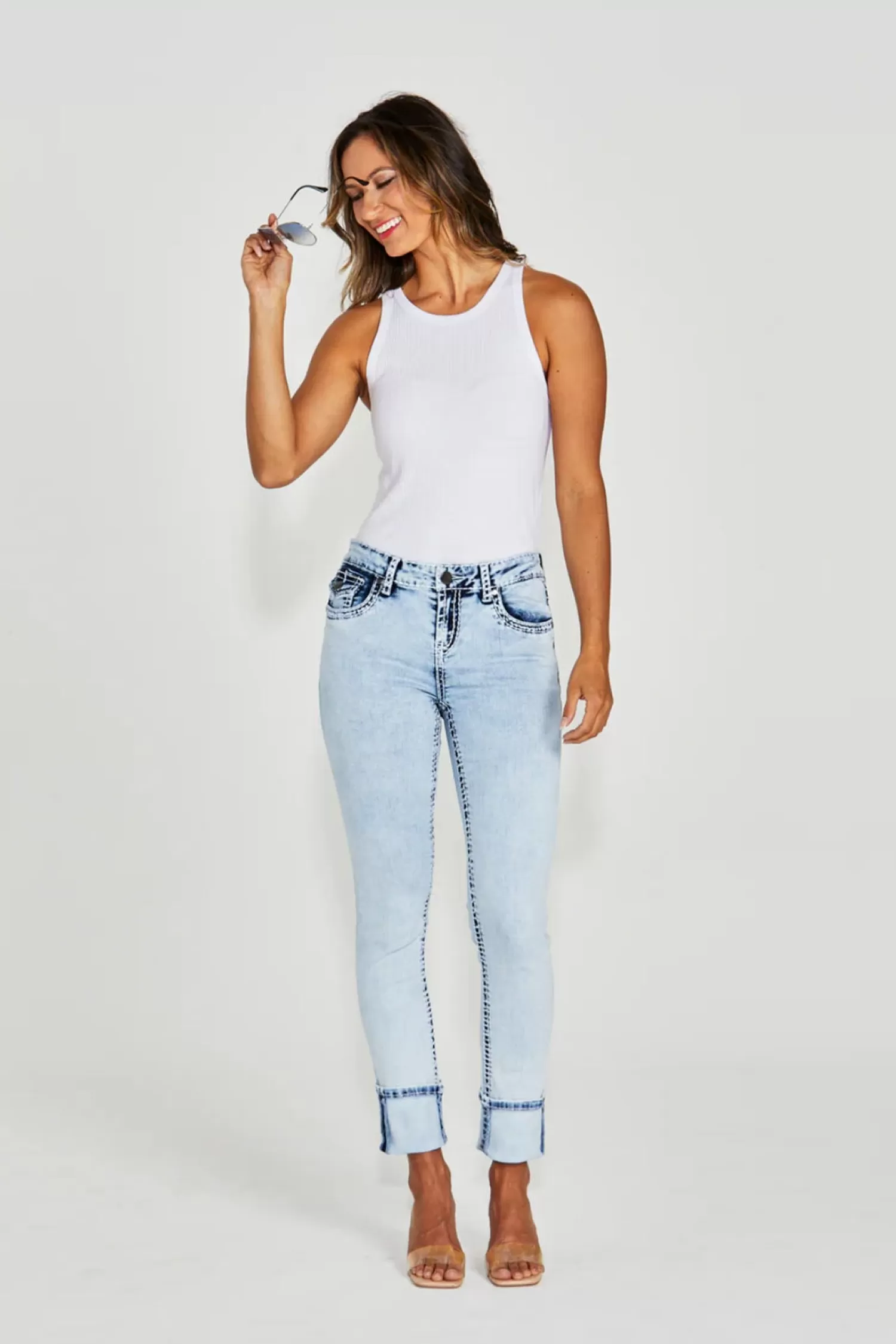 New London Jeans Women's Jeans*Chelsea Jeans - Ice Bleach - NLJ6