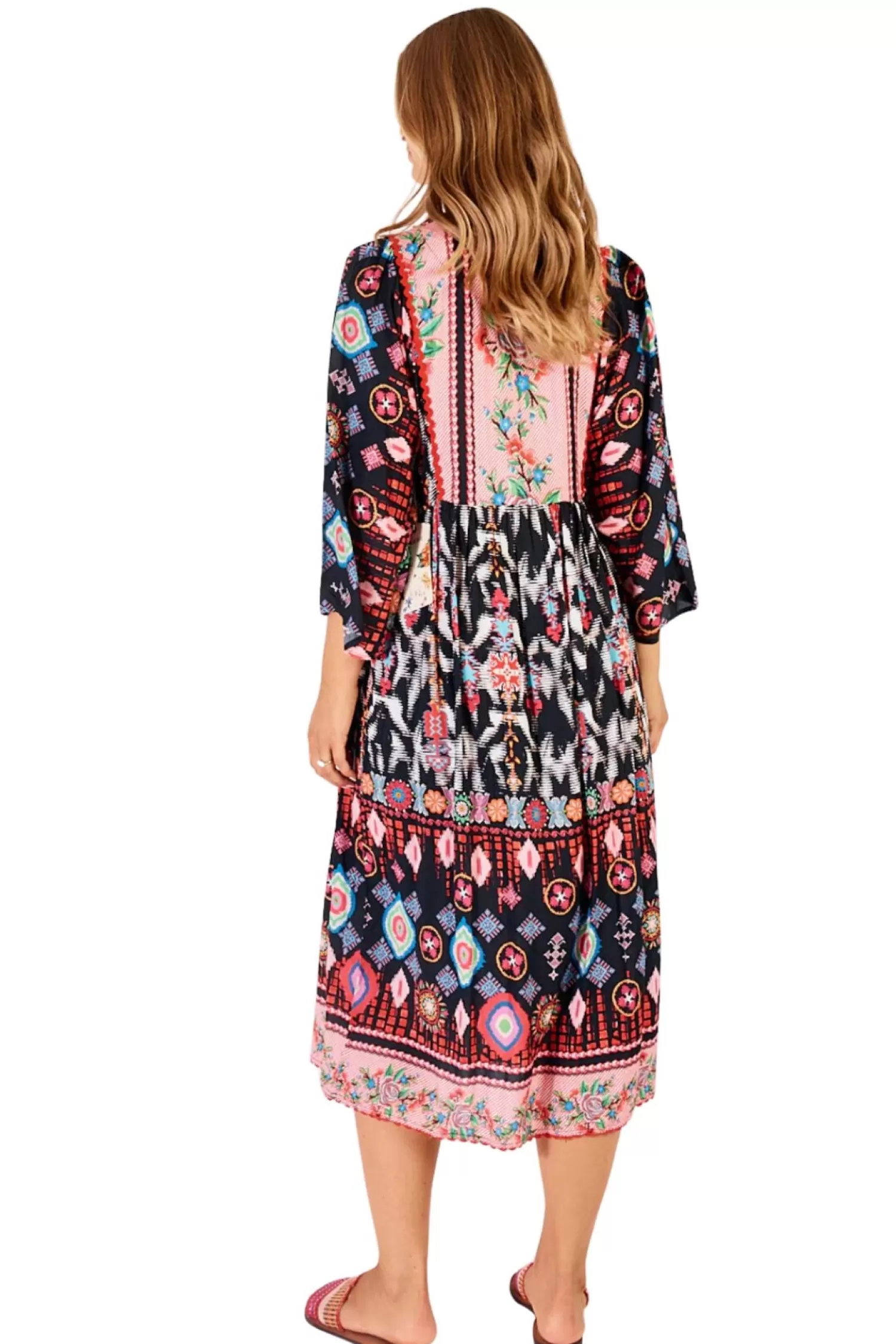 Lula Life Dresses*Clara Midi Dress - Print - LL6