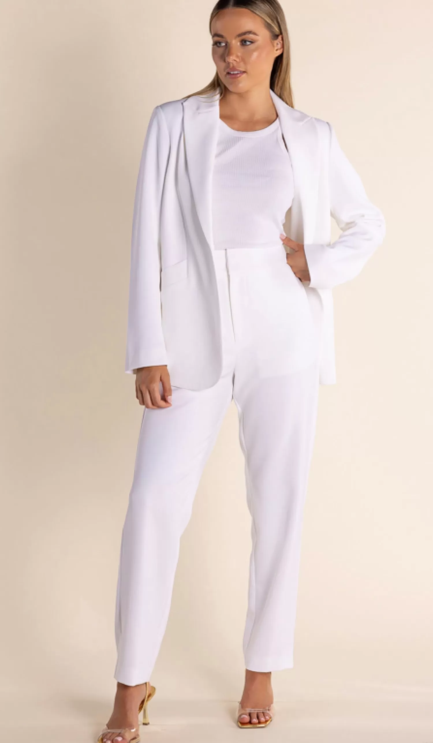 Two-T's Coats & Jackets*Clare Suit Blazer - White - TT43