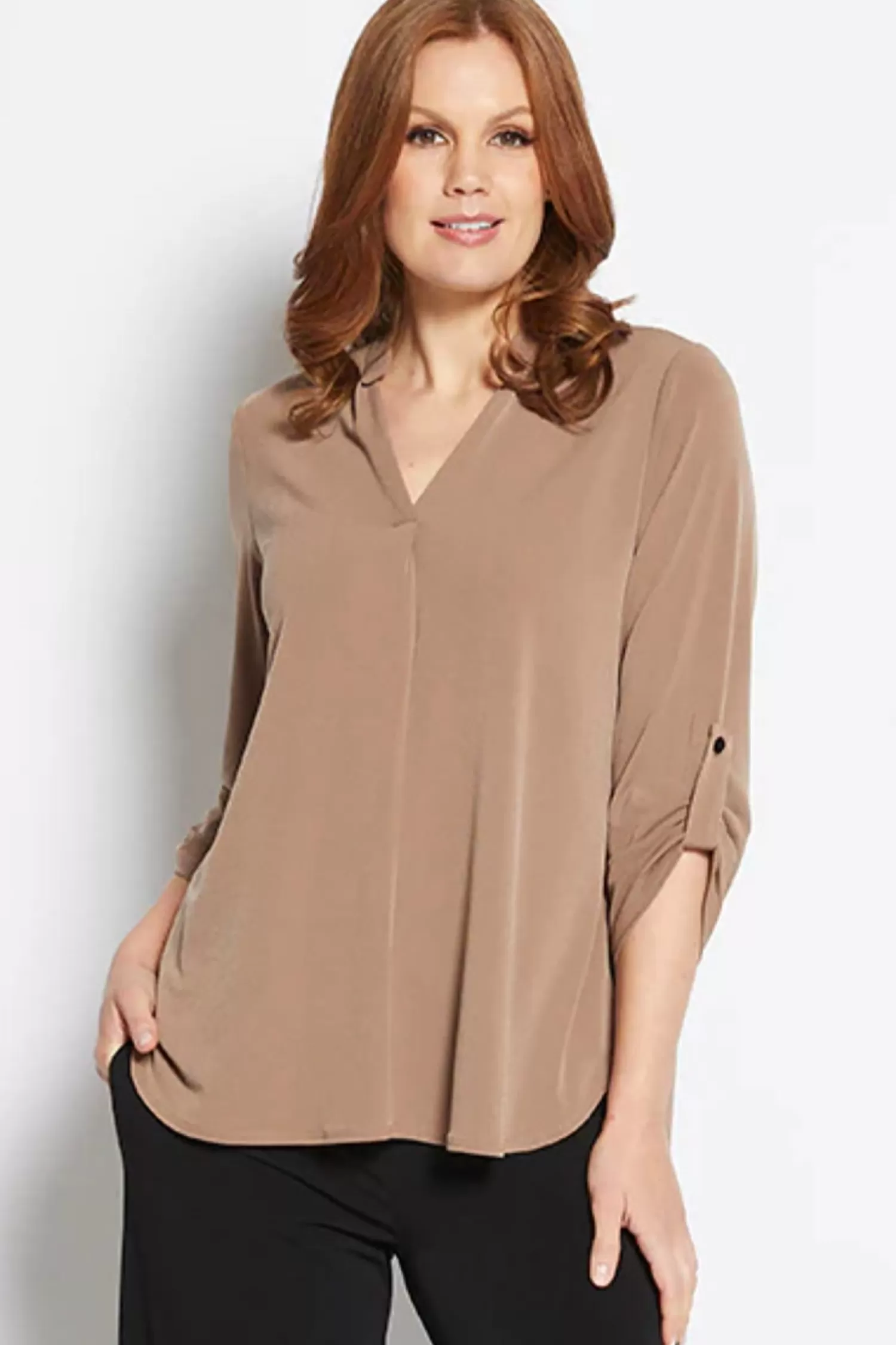 Philosophy Shirts & Tops*Coffee Kafton Nehru Tunic - PH29