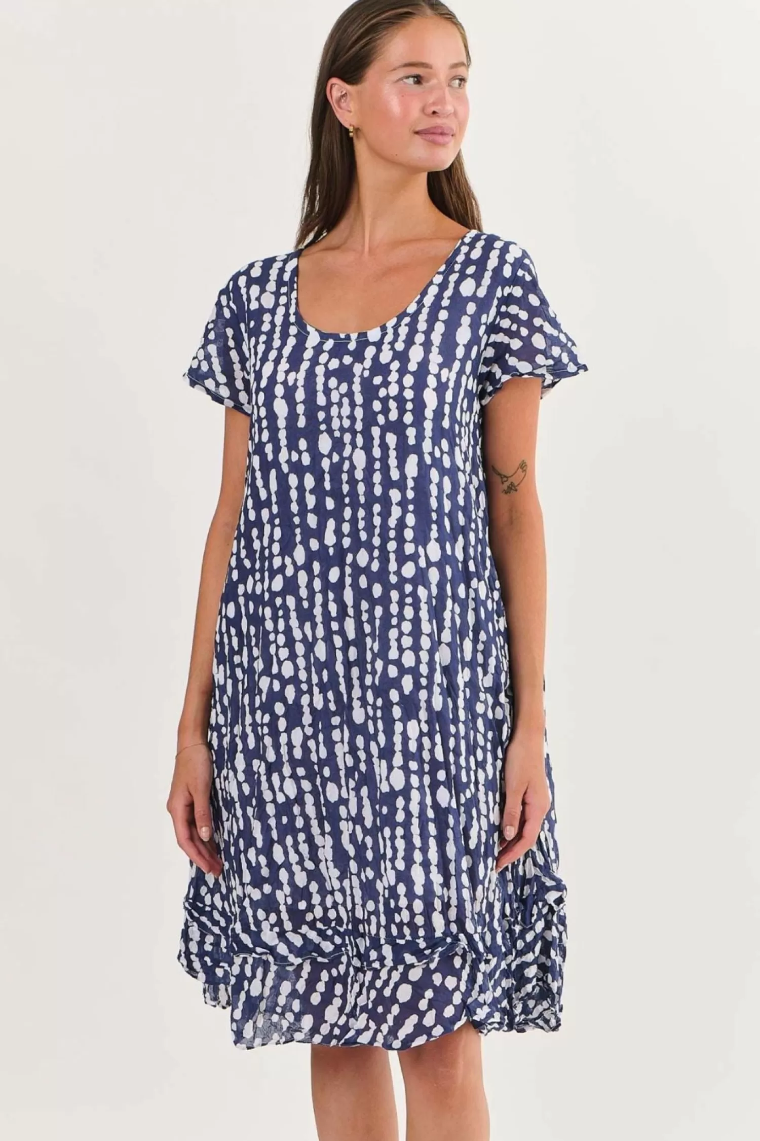 Namastai Dresses*Corindi Cotton Dress - Freshwater Pearl - N4
