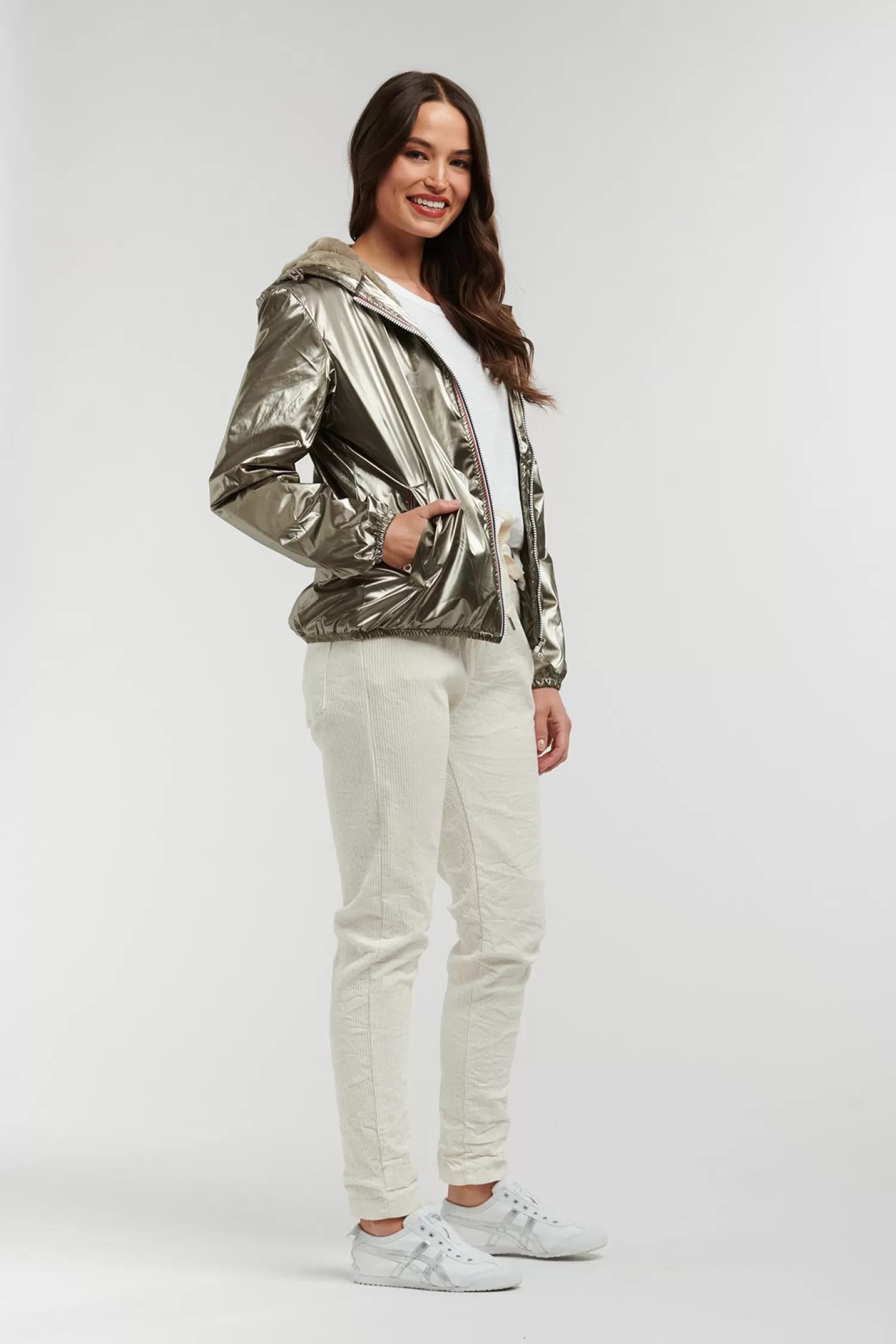 Italian Star Coats & Jackets*Cosmo Jacket - White Gold - IS28