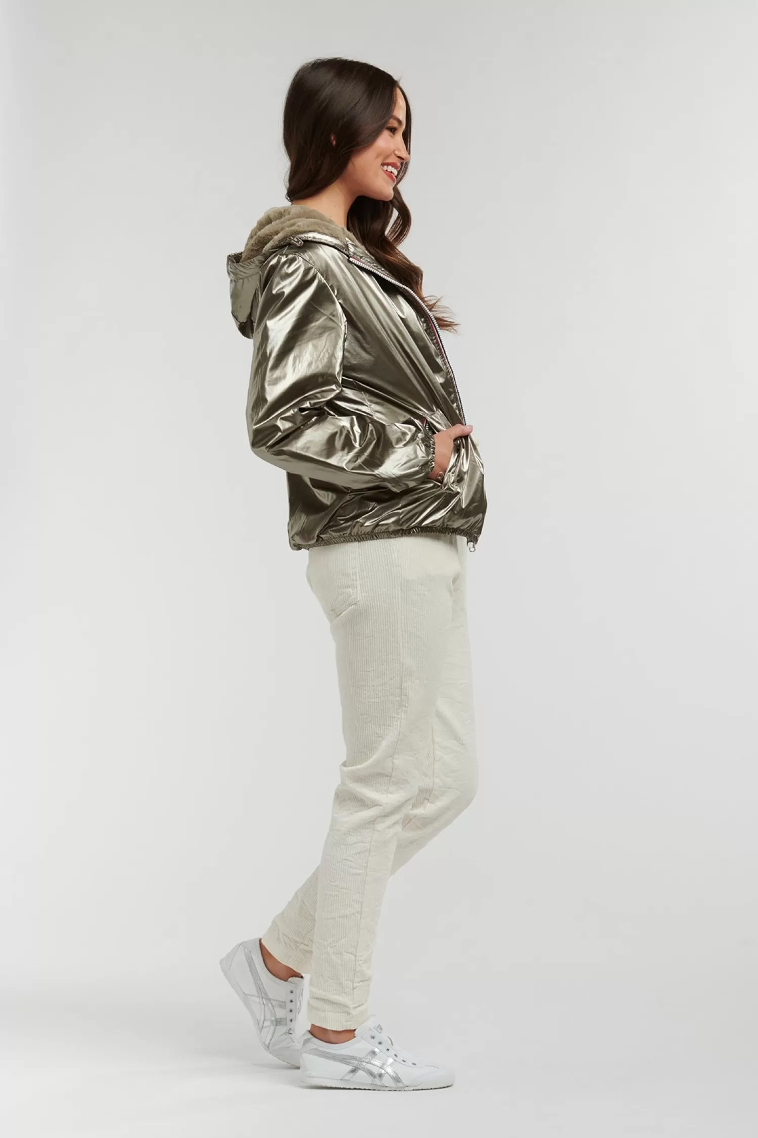Italian Star Coats & Jackets*Cosmo Jacket - White Gold - IS28