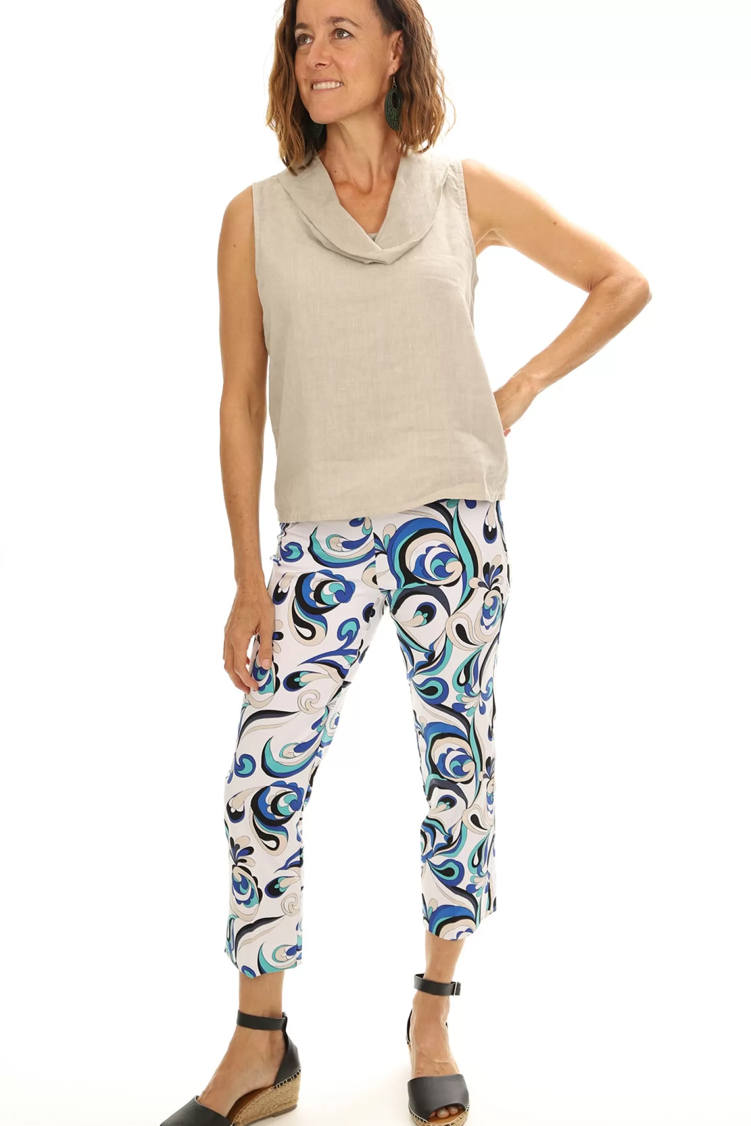 Joseph Ribkoff Ladies Pants*Cotton Wave Pant - JR145