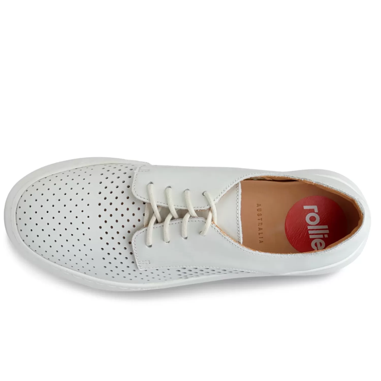 Rollie Casual Shoes*Derby City Punch White - RO13