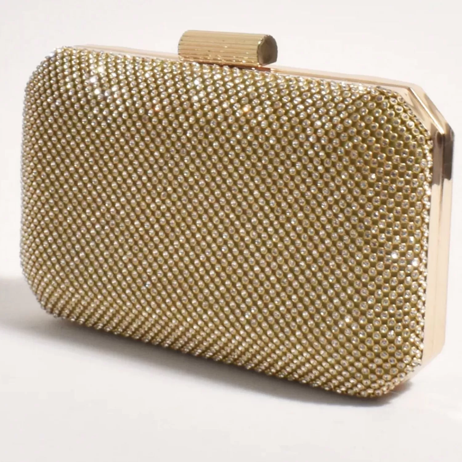 Adorne Handbags*Diamante Mesh Clutch - Gold Crystal - AD17