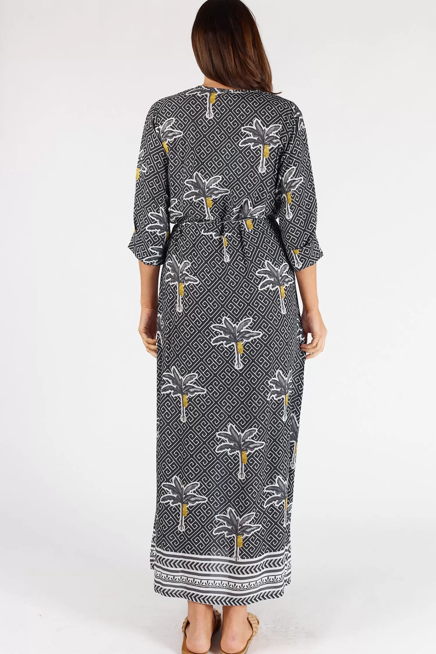 Lula Soul Dresses*Dominica Kaftan - Ebony - LS9
