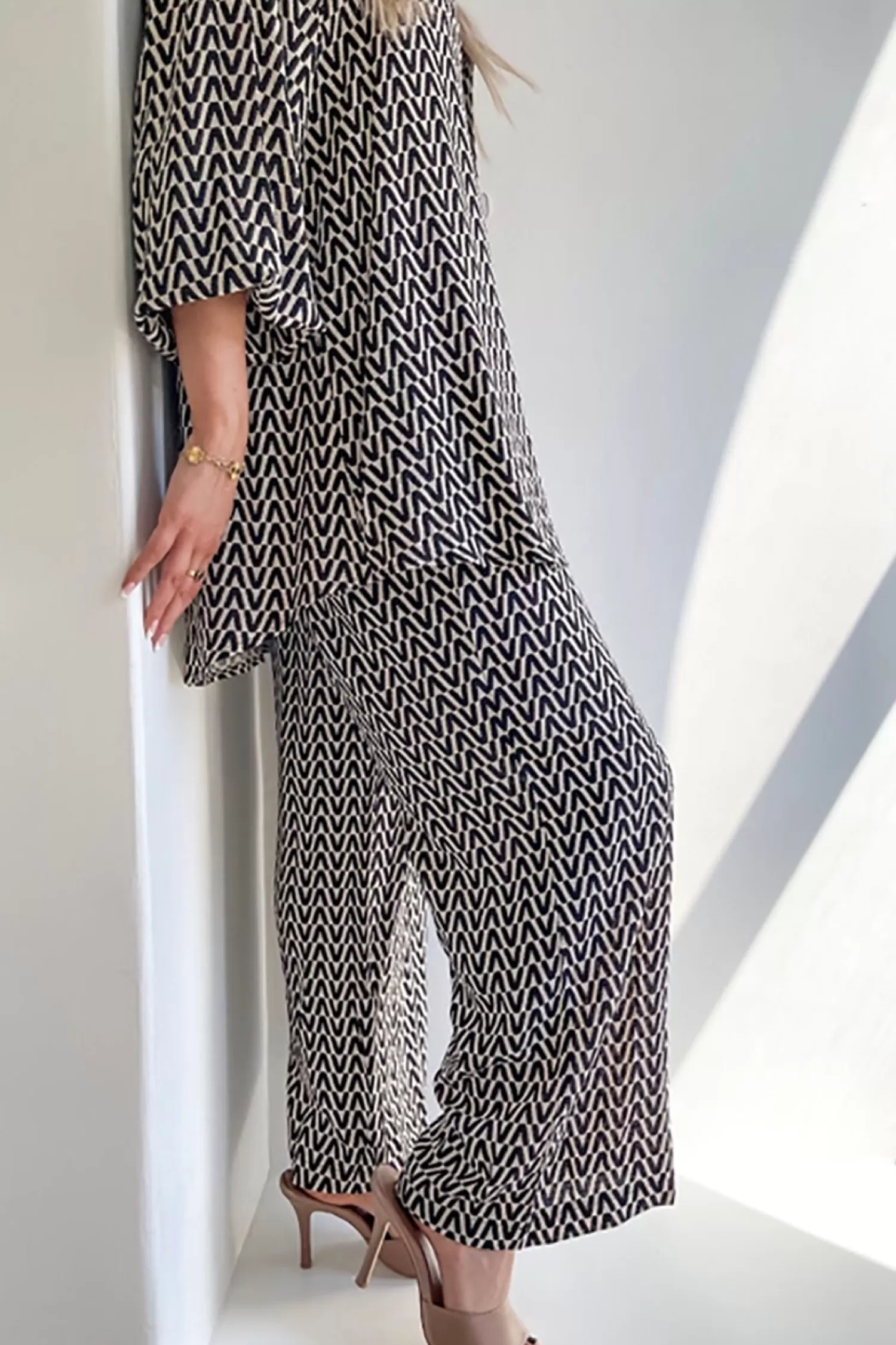 Pizazz Boutique Ladies Pants*Drew Bamboo Pant - Geo - SO12