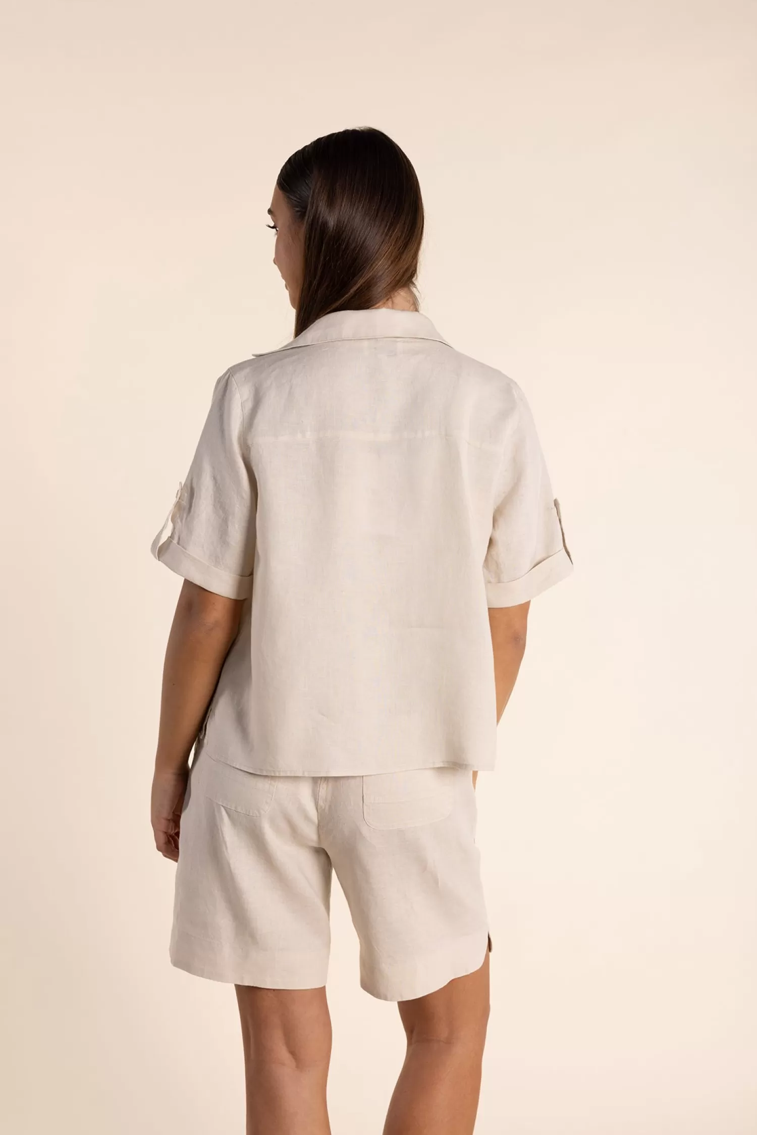 Two-T's Linen Lovers | Shirts & Tops*Drew Linen Shirt - Natural - TT12