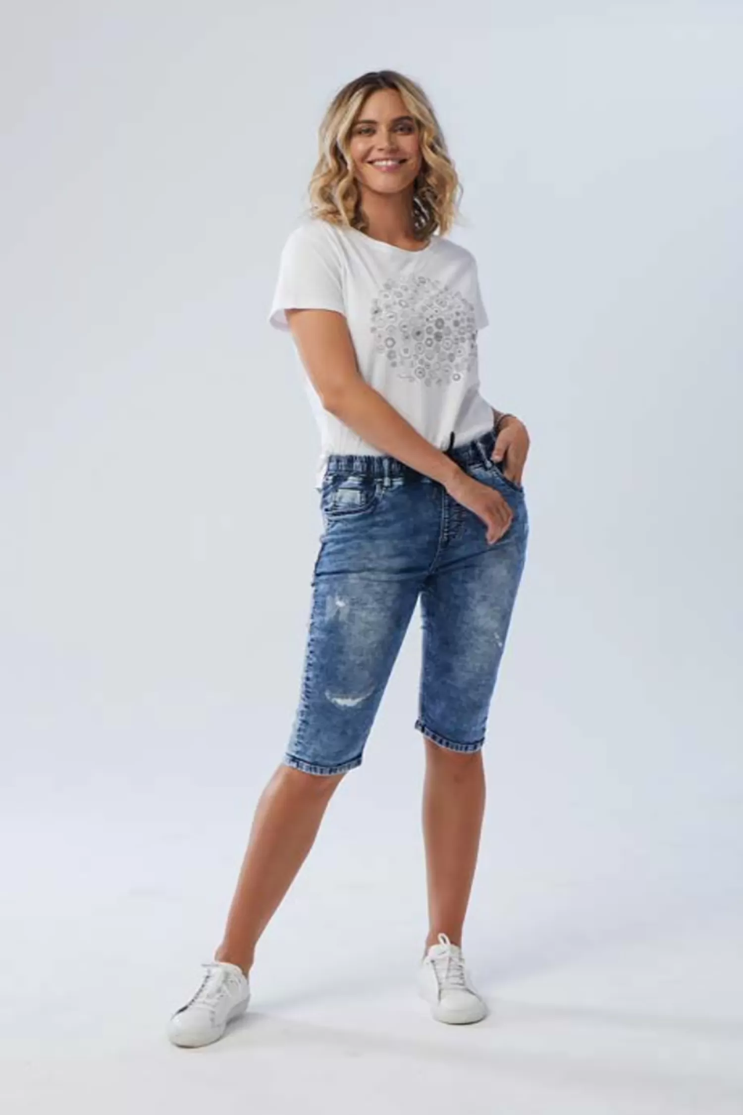 New London Jeans Shorts*Dundee Hybrid Jogger Short - WASH - NLJ21