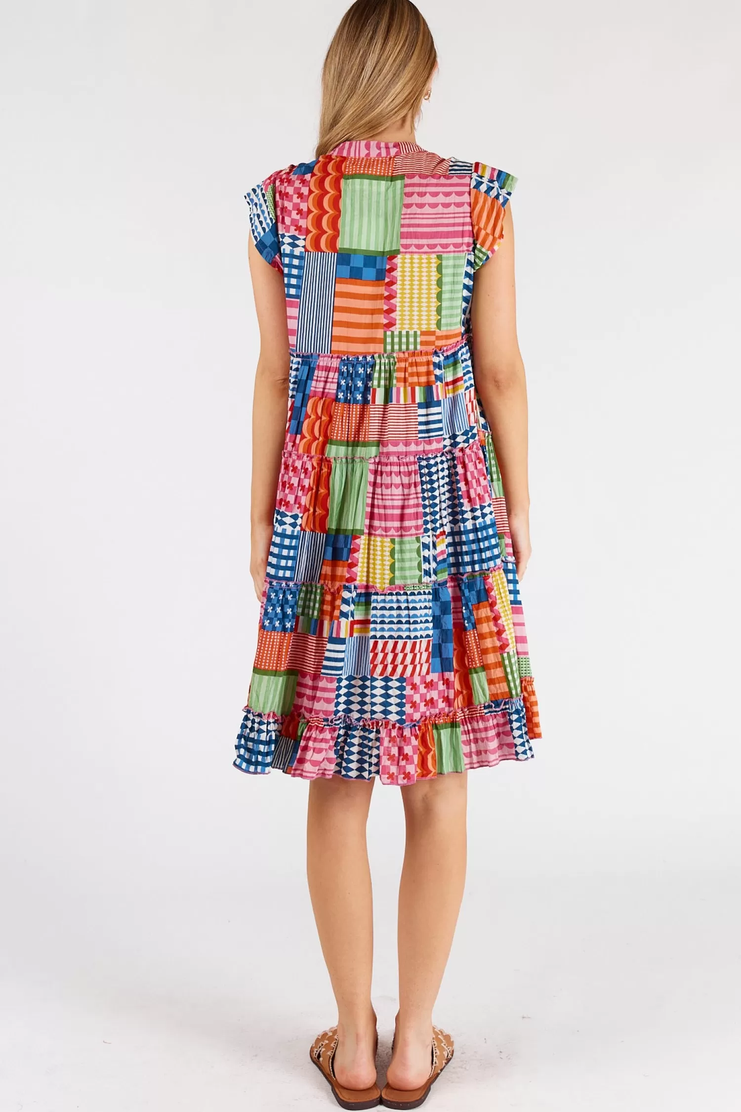 Lula Life Dresses*Elena Tiered Dress - Multi - LL44