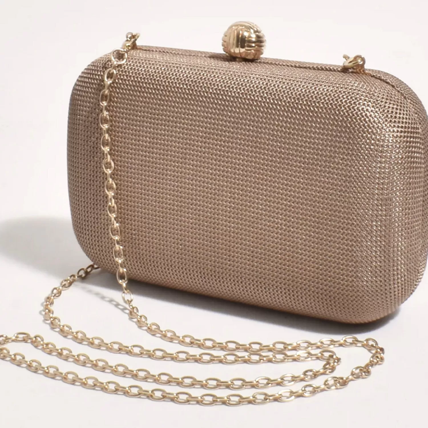 Adorne Handbags*Ella Woven Structured Clutch - Choc - AD5
