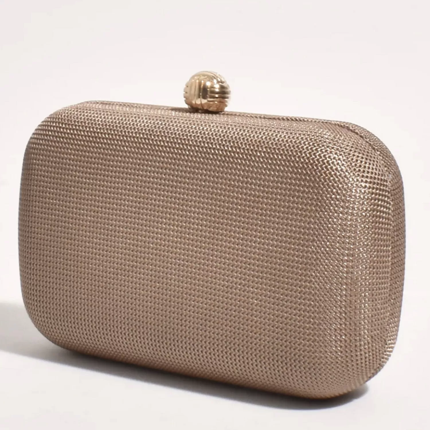 Adorne Handbags*Ella Woven Structured Clutch - Choc - AD5