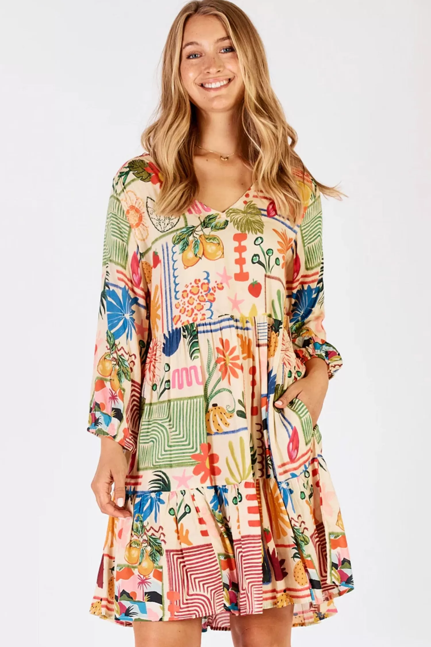 Lula Life Dresses*Ellery Dress - Cream - LL23