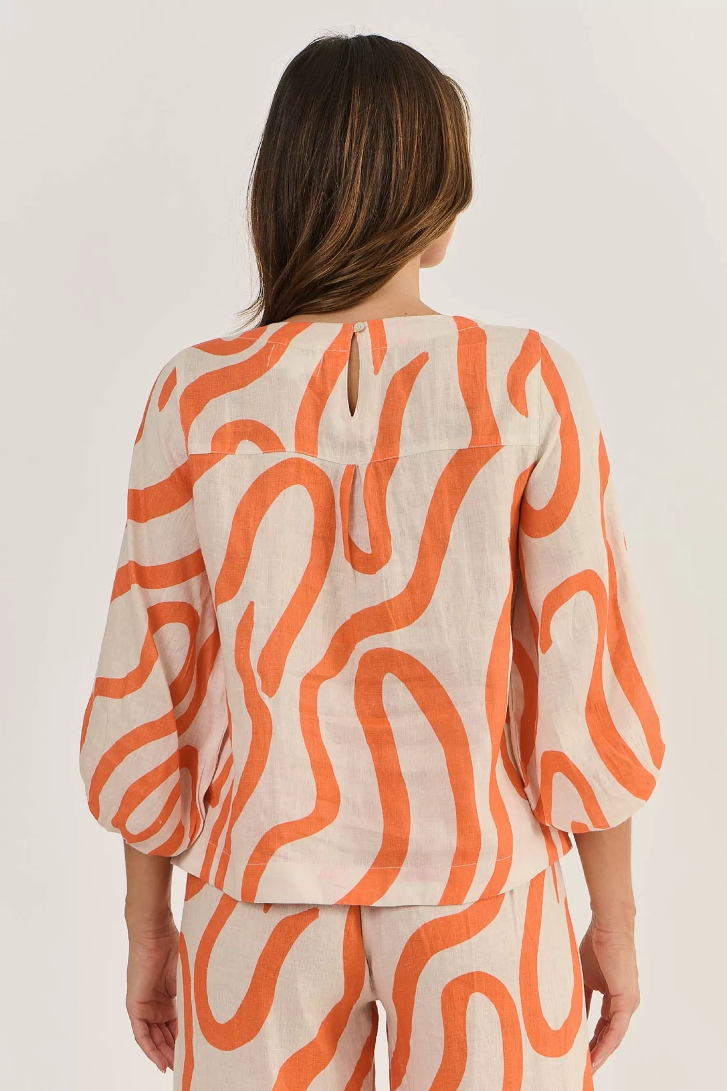 Naturals By O & J Linen Lovers | Shirts & Tops*Ember Linen Top - Tamarind - OJ40