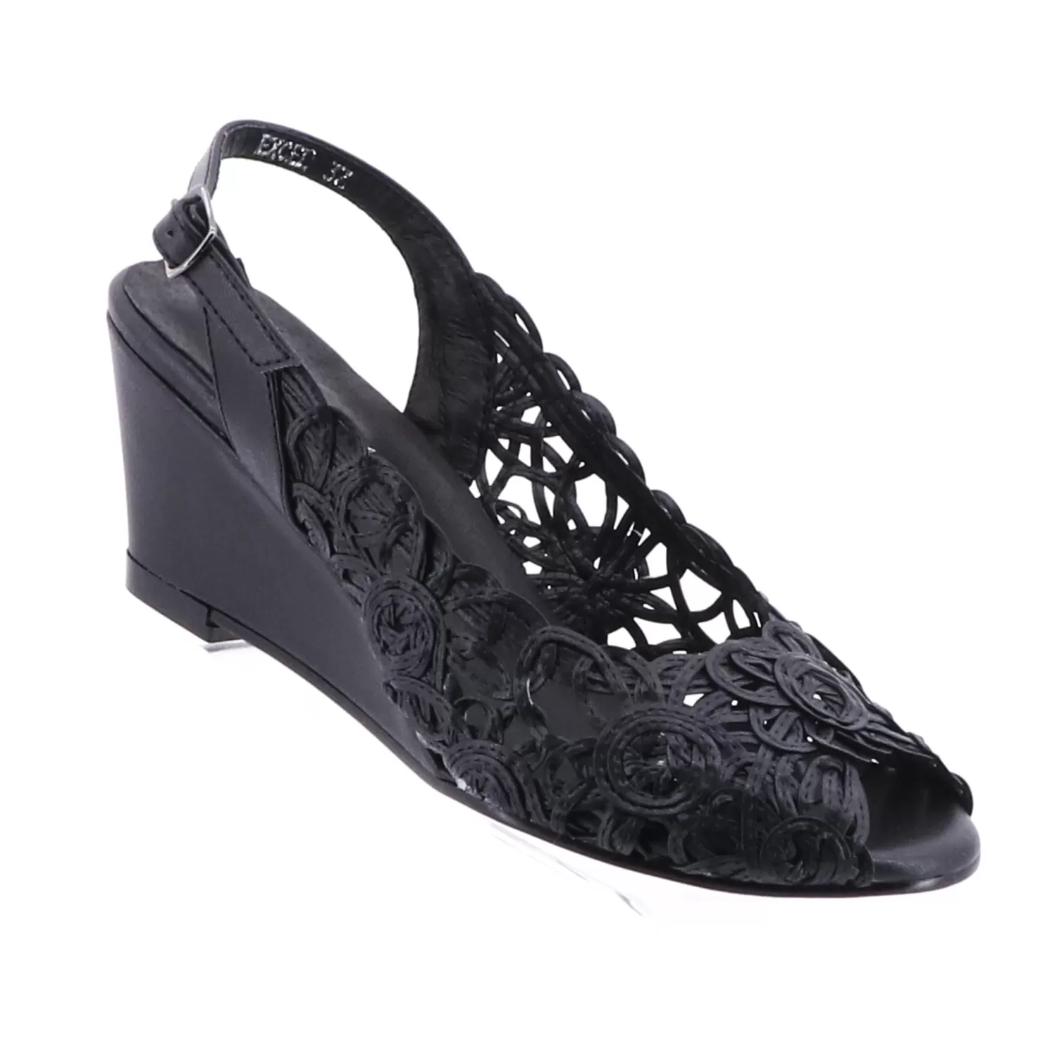 Emma Kate Wedding Shoes | Wedges*Excel Wedge | Black | EK2