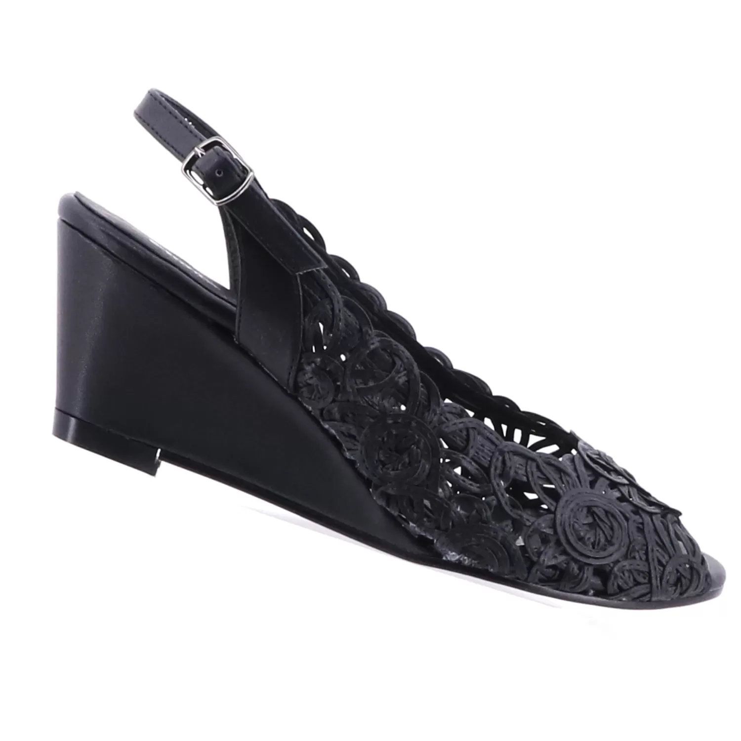 Emma Kate Wedding Shoes | Wedges*Excel Wedge | Black | EK2