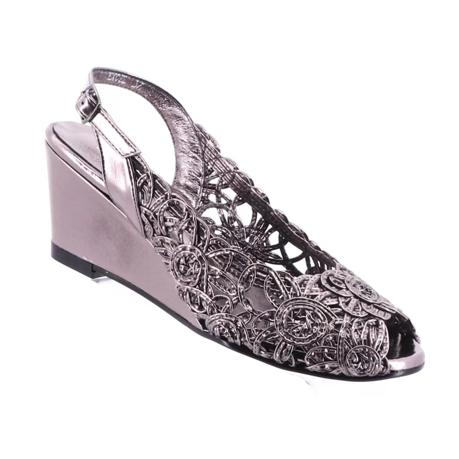 Emma Kate Wedding Shoes | Wedges*Excel Wedge | Pewter | EK2