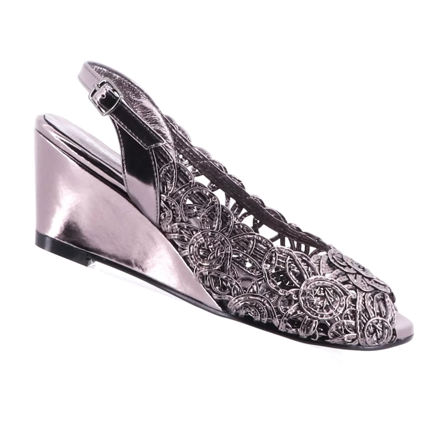 Emma Kate Wedding Shoes | Wedges*Excel Wedge | Pewter | EK2