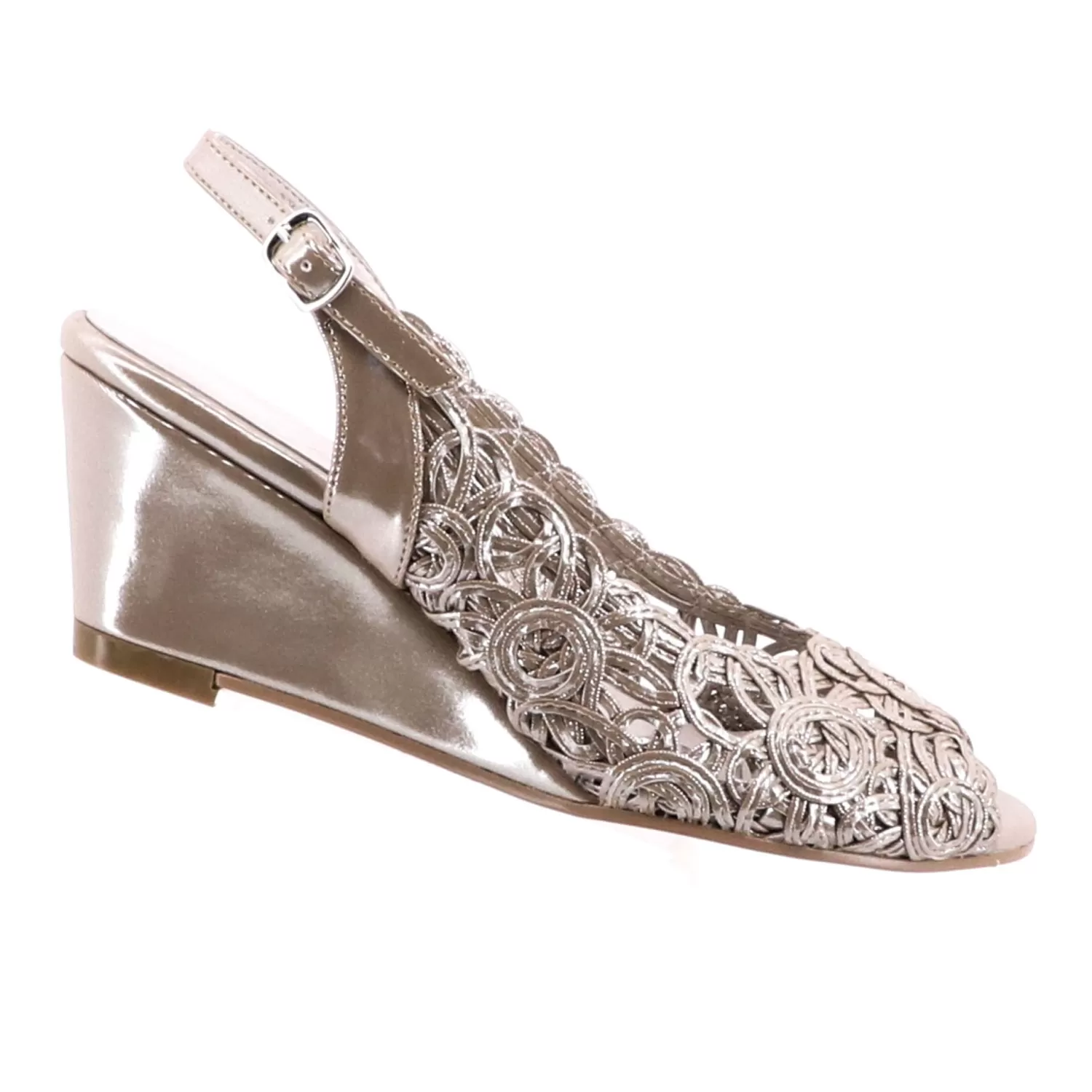 Emma Kate Wedding Shoes | Wedges*Excel Wedge | Soft Gold | EK2