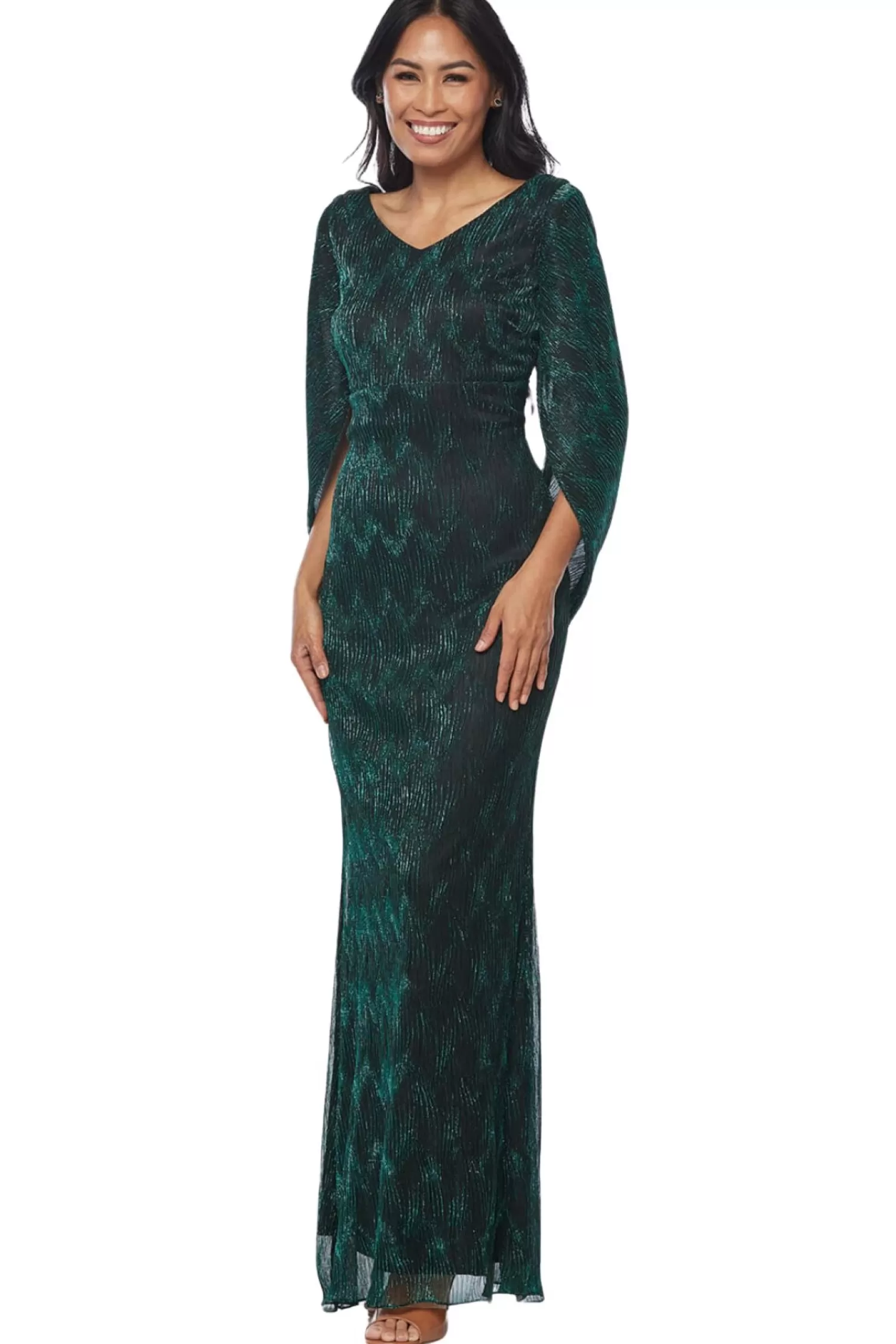 Zaliea Weddings & Events*Faith Lurex Dress - Jade -Z24