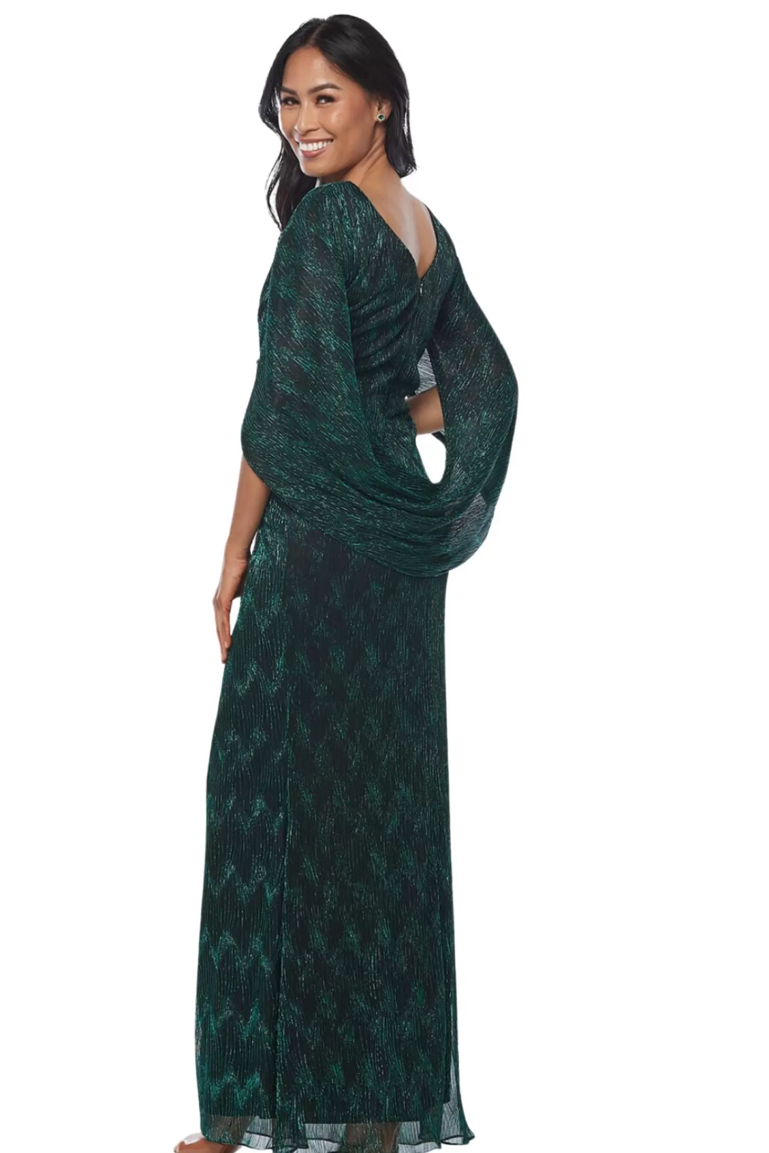 Zaliea Weddings & Events*Faith Lurex Dress - Jade -Z24
