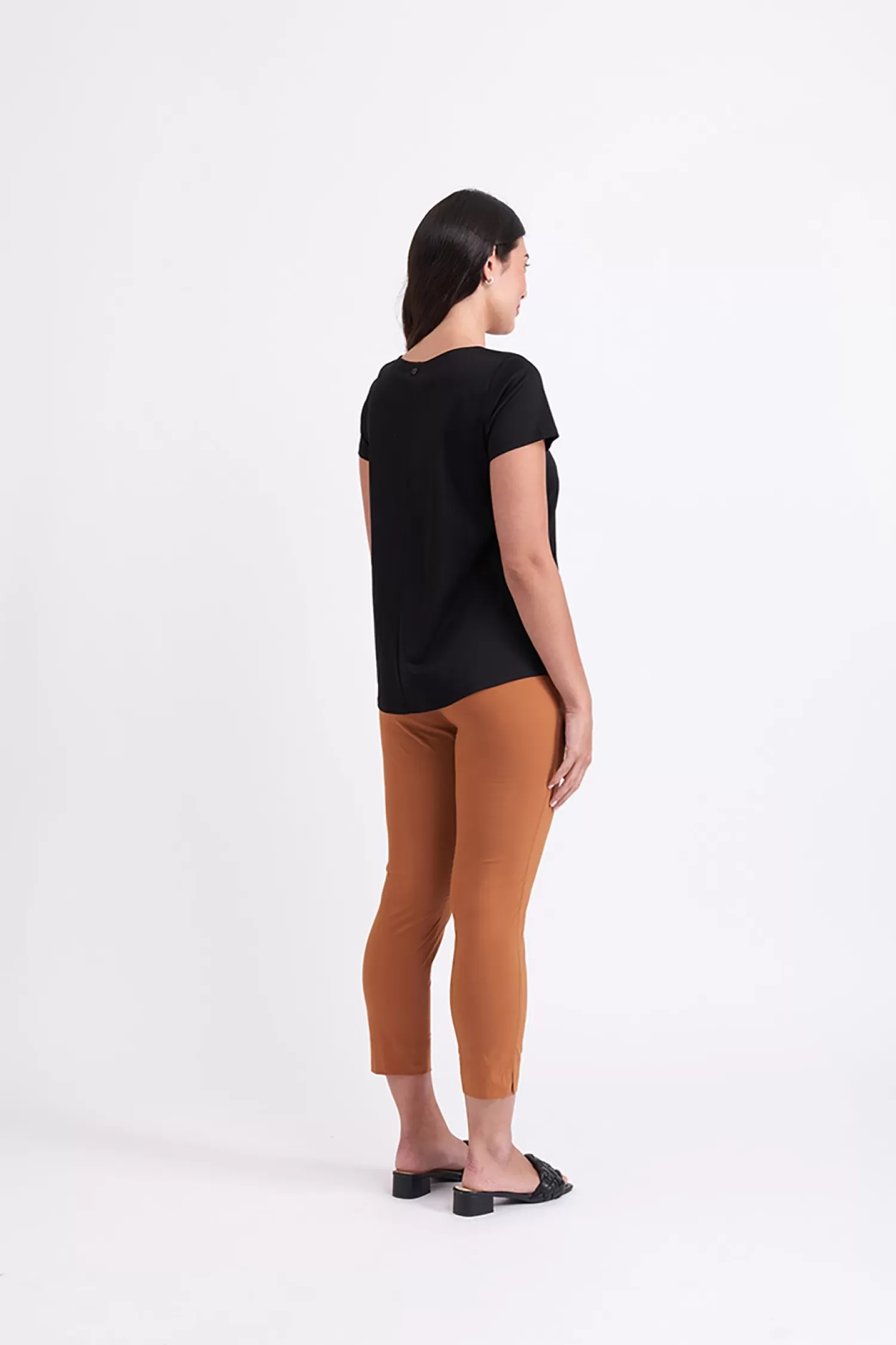 Foil Ladies Pants*Fuss Free Capri - Ginger Snap - F4