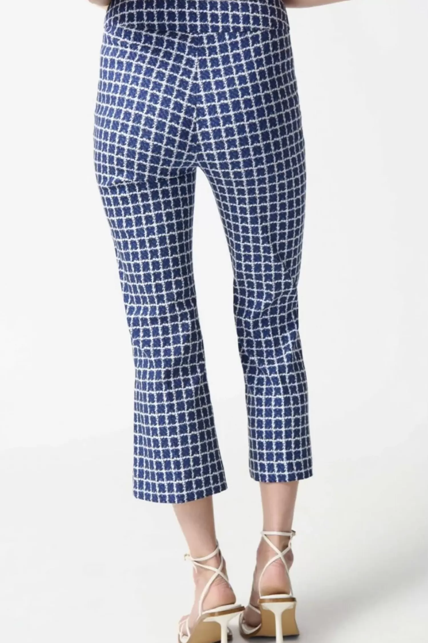 Joseph Ribkoff Ladies Pants*Geo Flare Pant - Blue/White - JR30