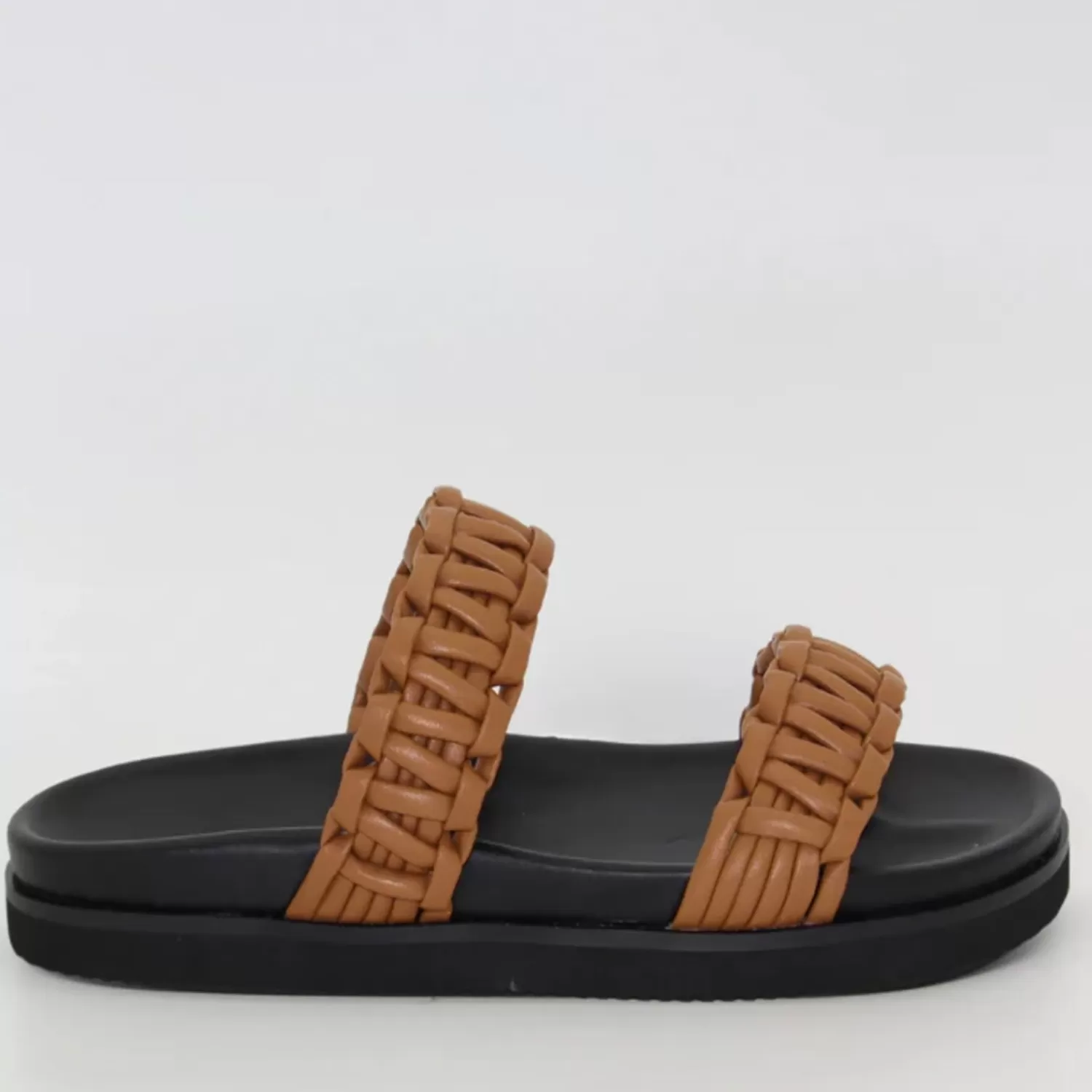 Human Shoes Flats*Harlow Slide - Tan - HS3