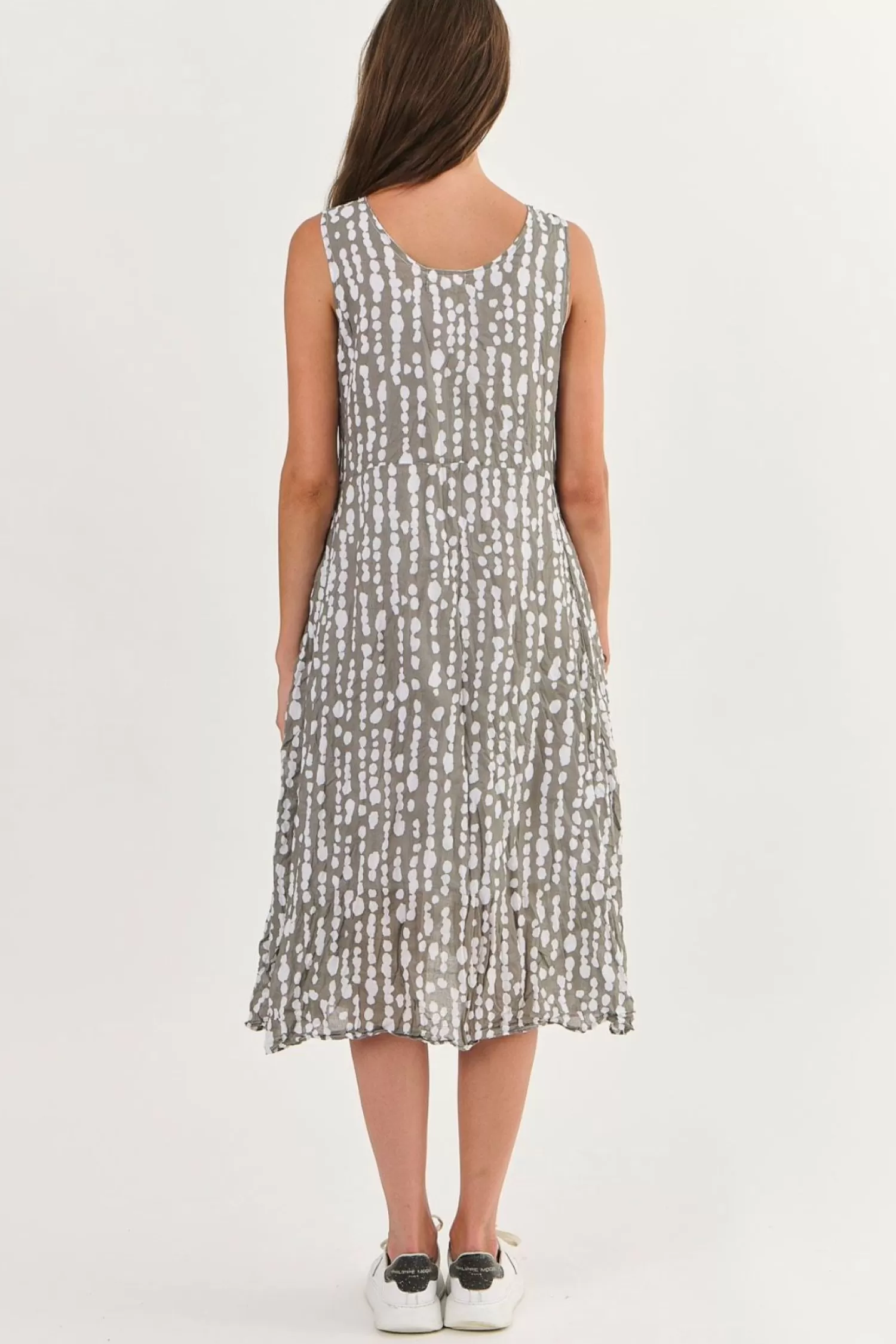 Namastai Dresses*Henley Dress - Caviar Pearl - N11