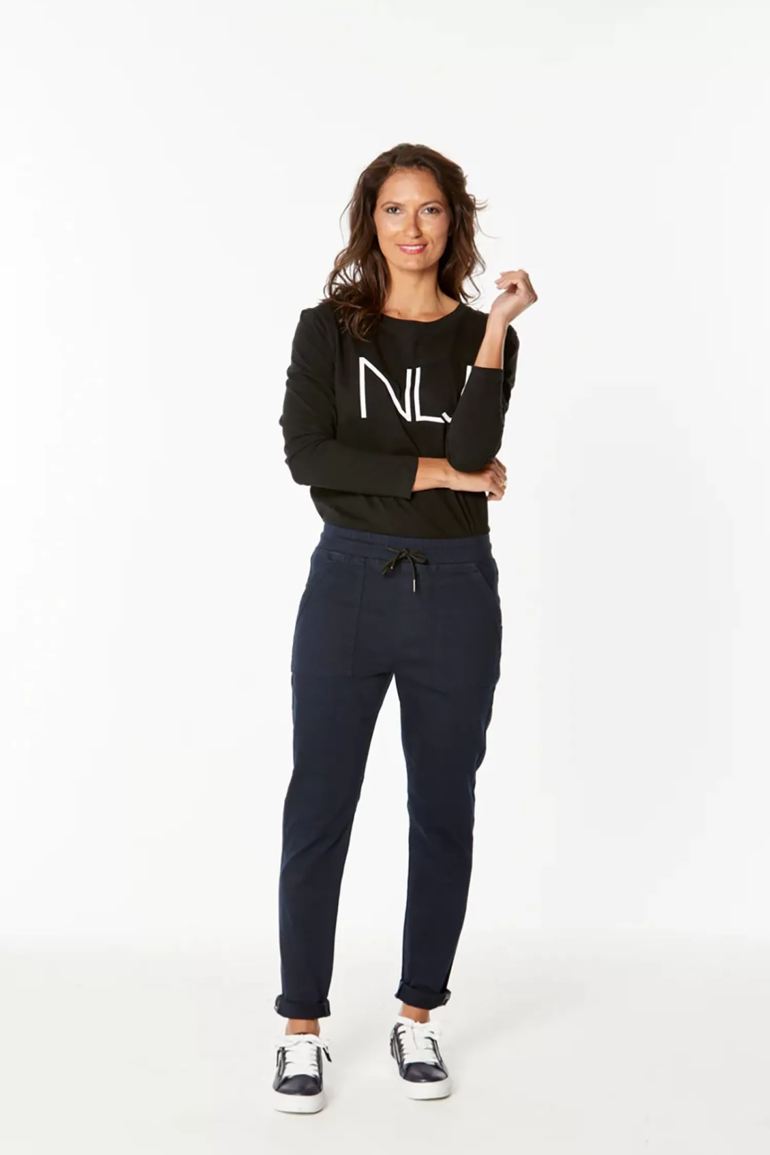 New London Jeans Women's Jeans*Hope Jogger - Navy - NLJ18