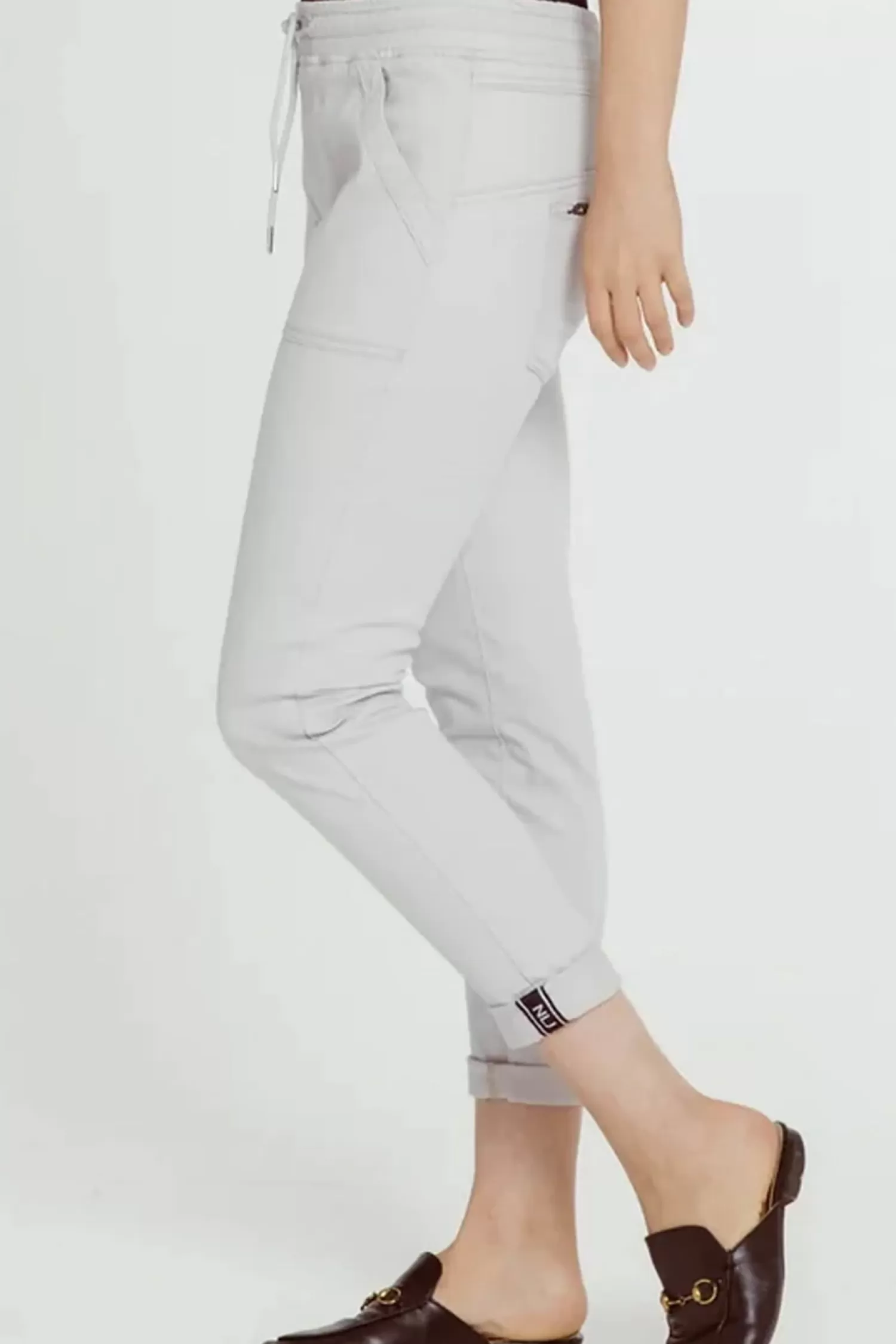 New London Jeans Women's Jeans*Hope Jogger - Silver - NLJ18