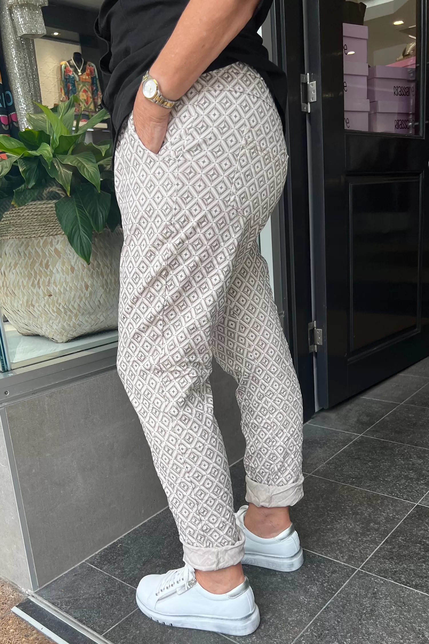 Cindy G Ladies Pants*Hudson Stretch Pant - Fawn - CG12