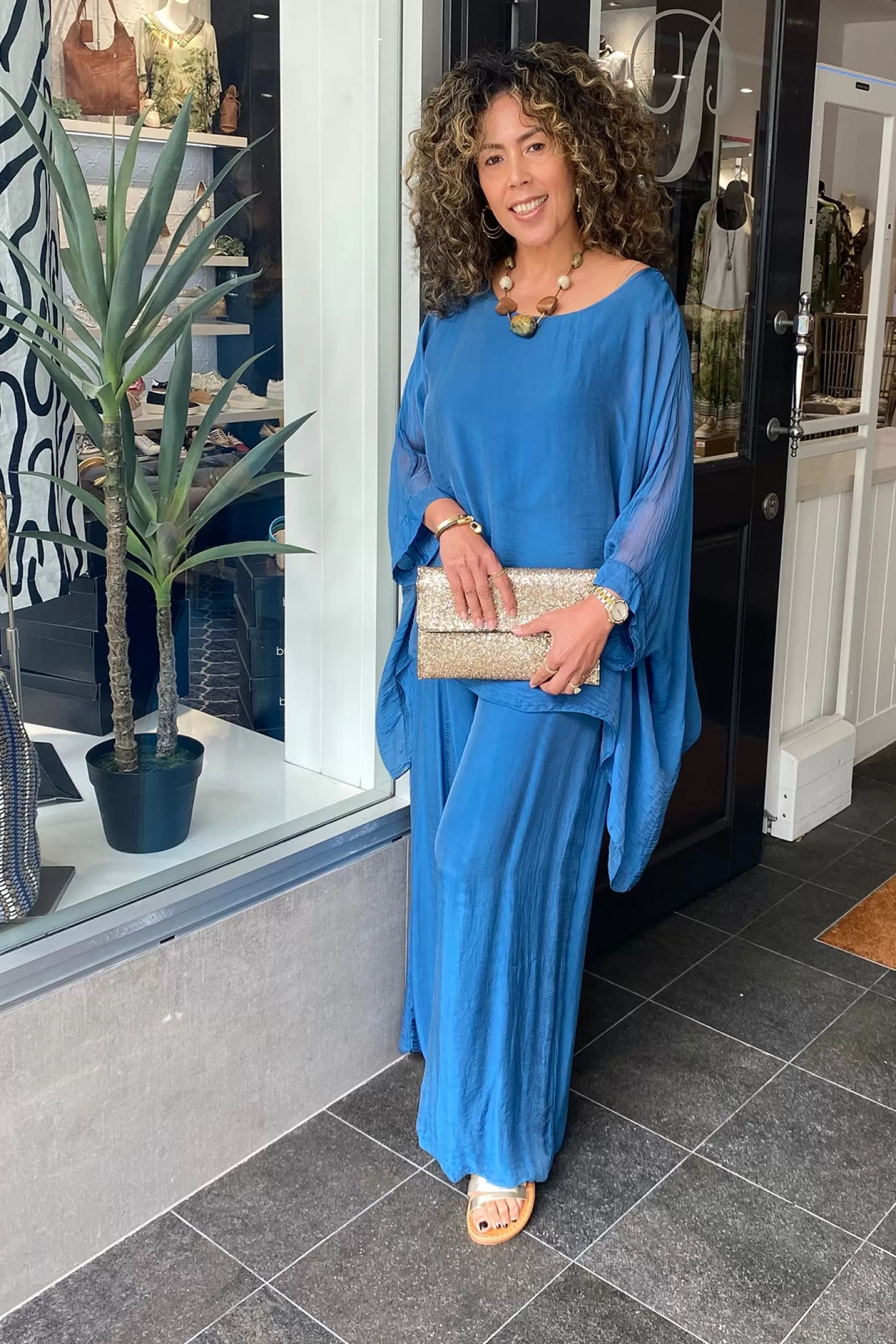 The Italian Cartel Ladies Pants*Idalia Pant - Teal -IC18