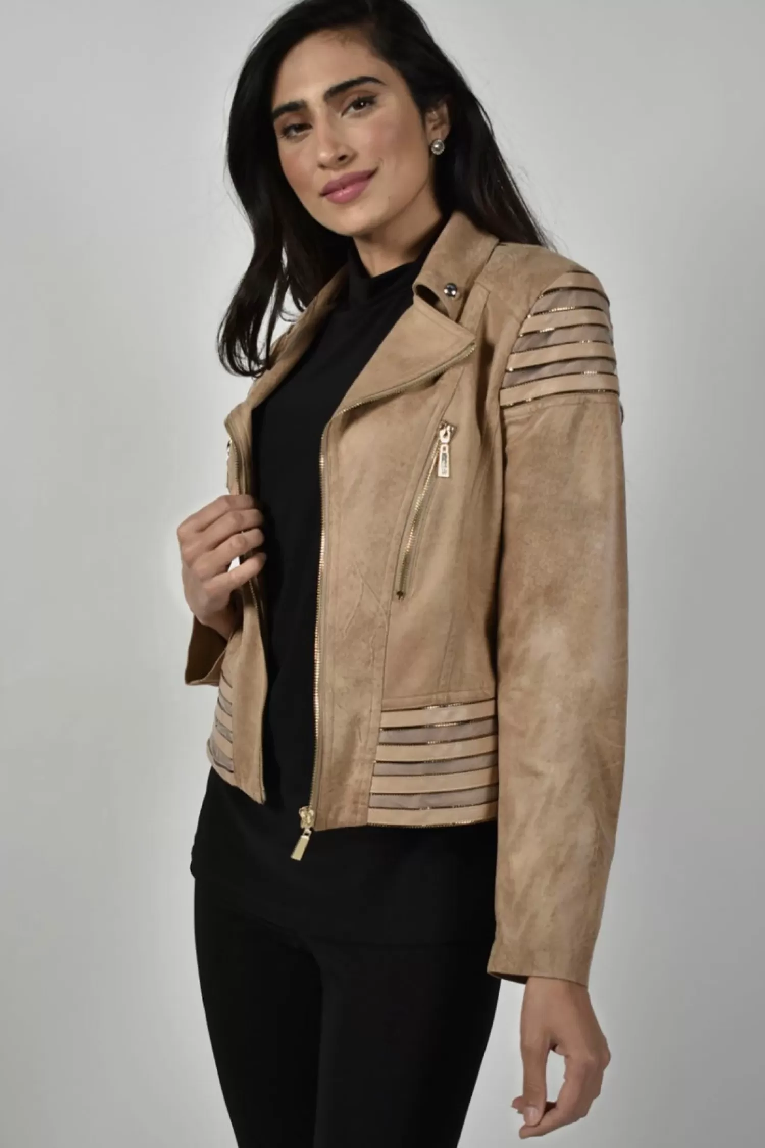 Frank Lyman Coats & Jackets*Jasmine Jacket - Beige - FL58